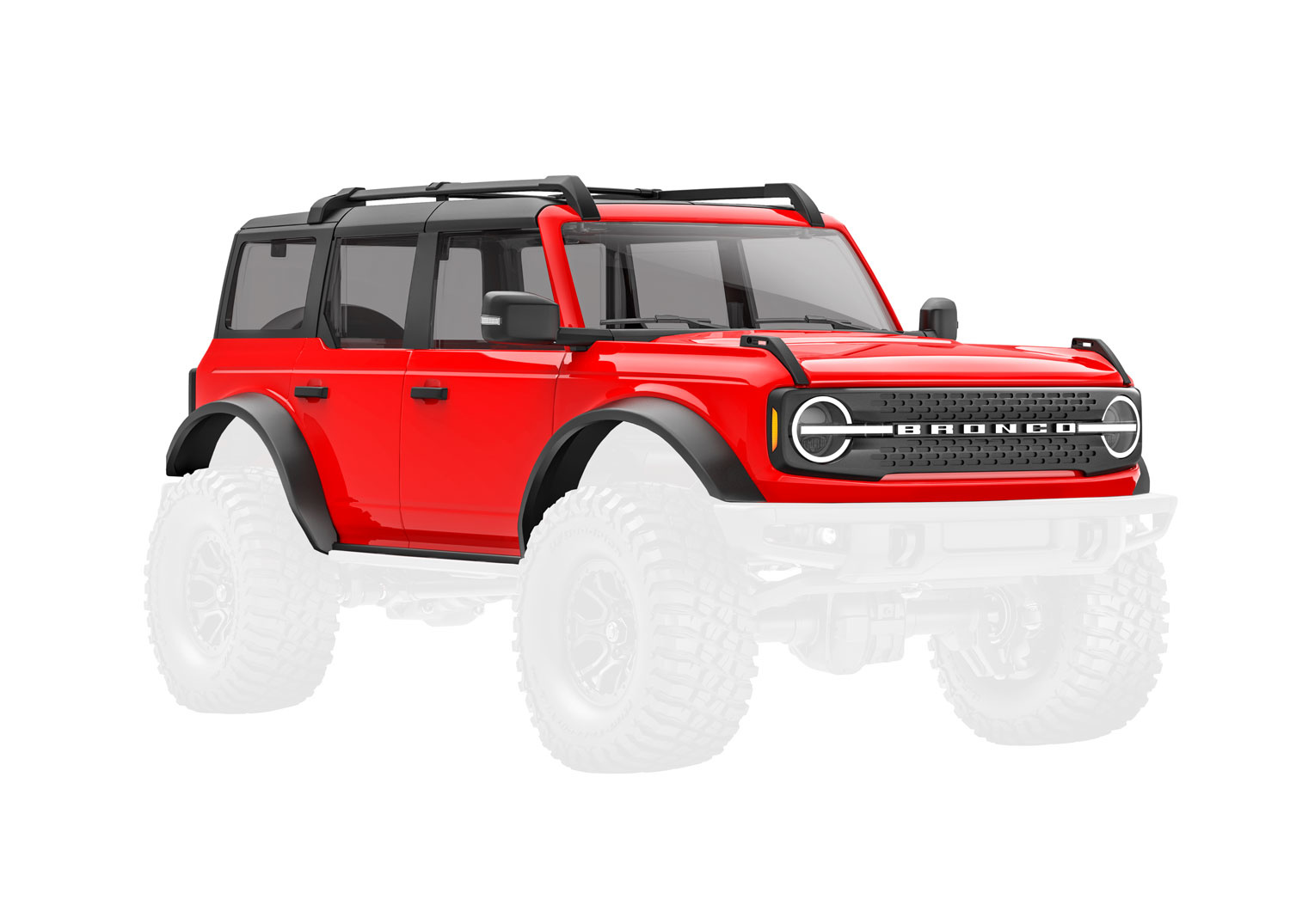 9711-RED - TRX-4M Ford Bronco Body - Red