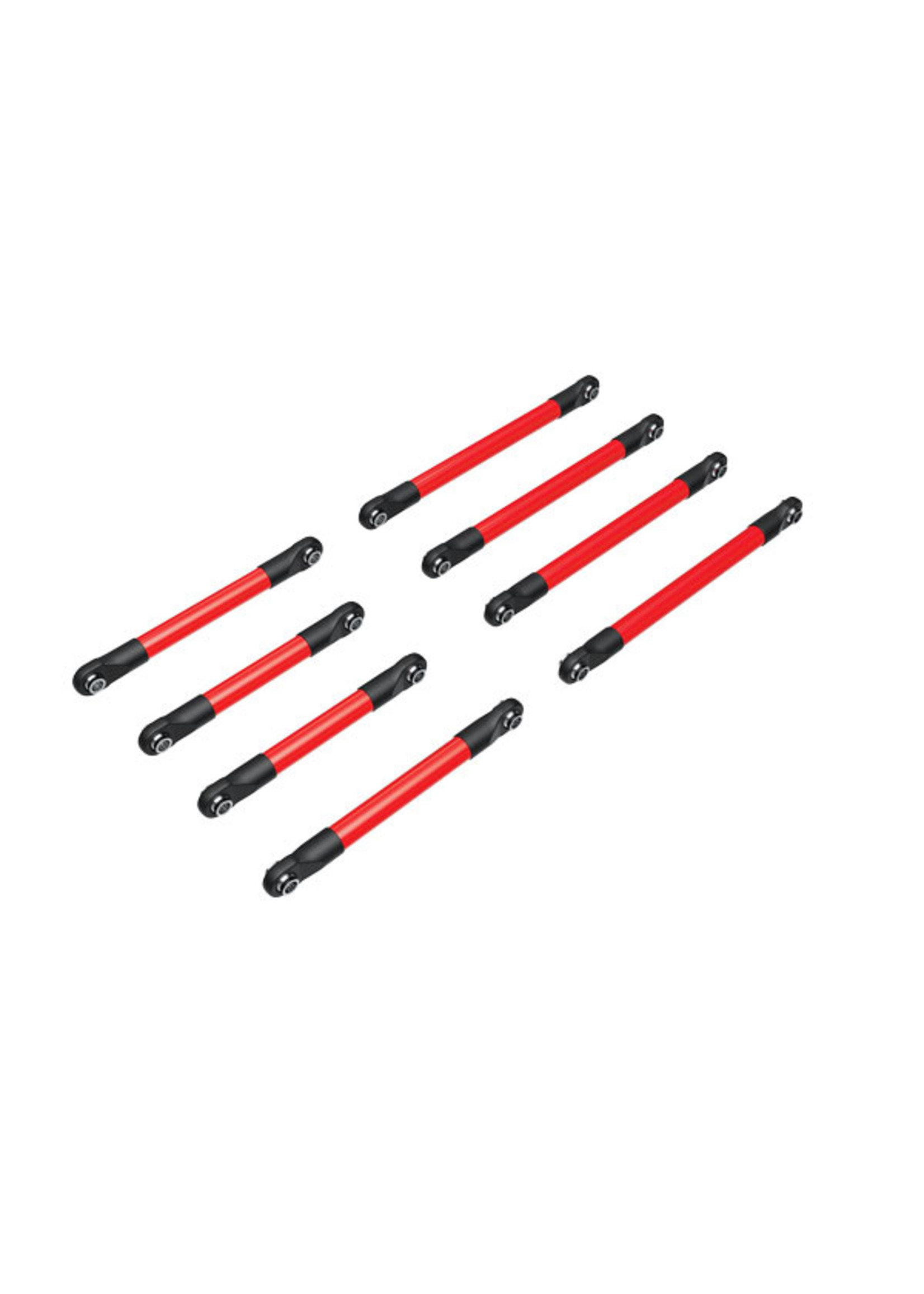 Traxxas 9749RED - Suspension Link Set, Front & Rear - Red