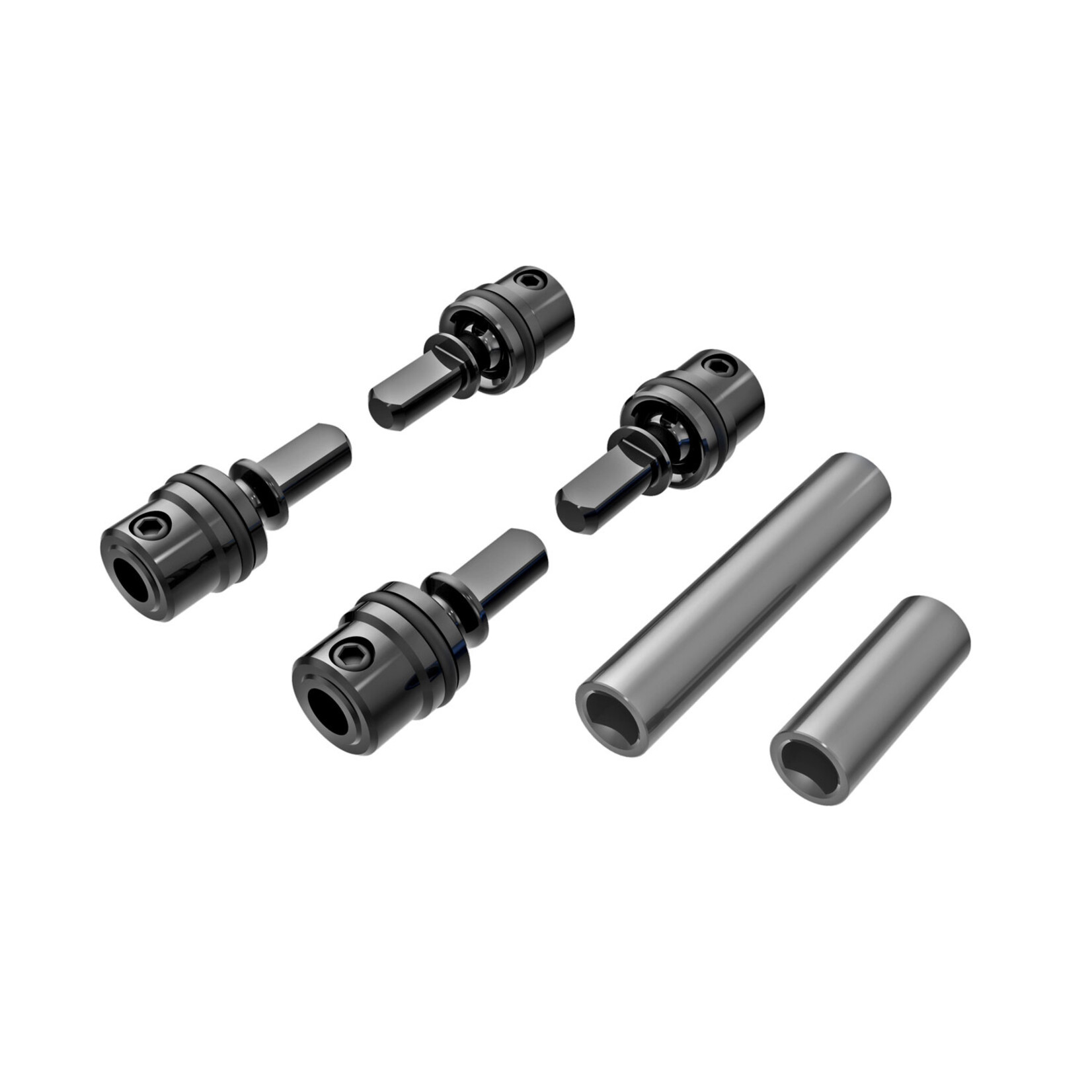 Traxxas 9751GRAY - Driveshafts, Center (Front&Rear) - Dark Titanium