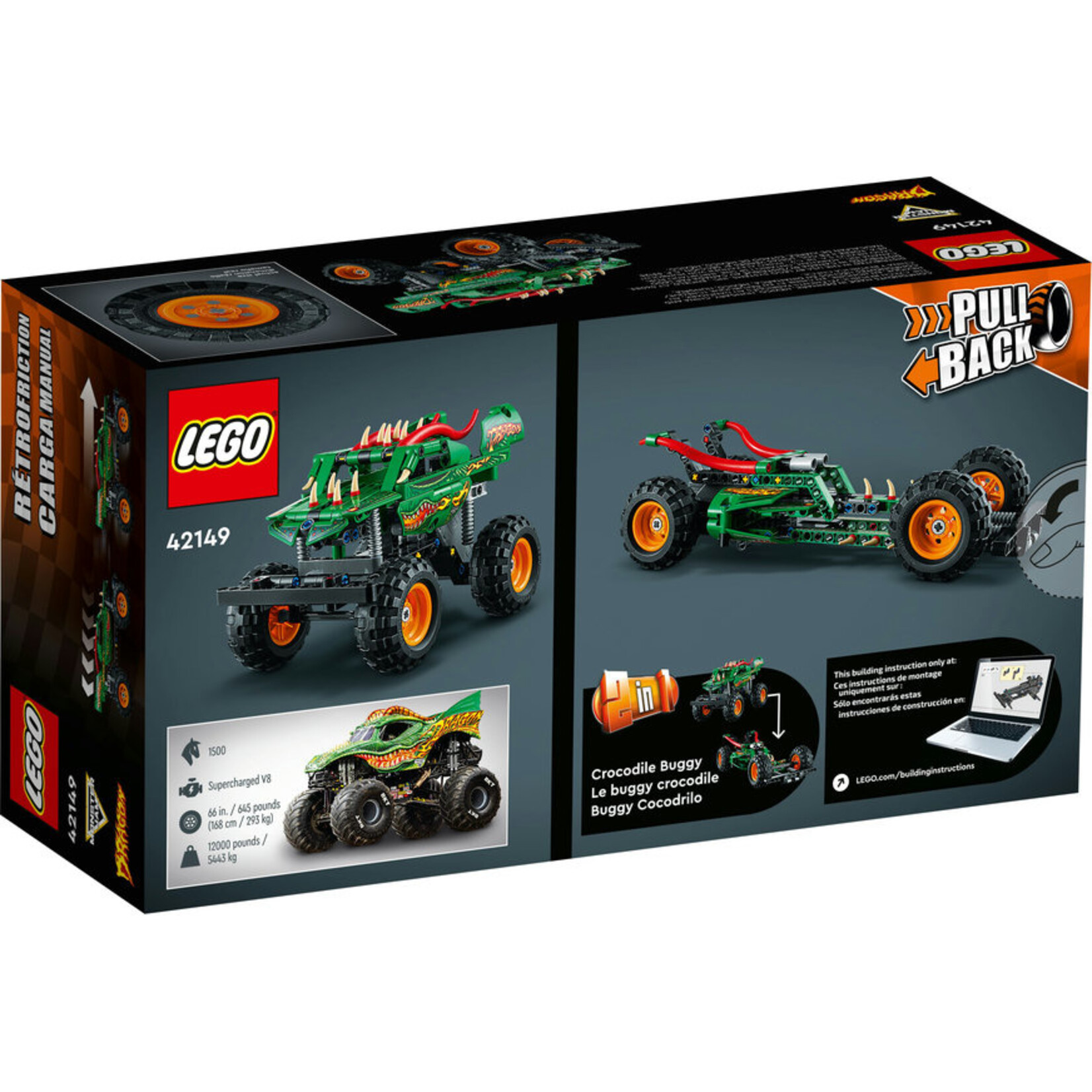 LEGO® Technic™ 42149 - Monster Jam Dragon