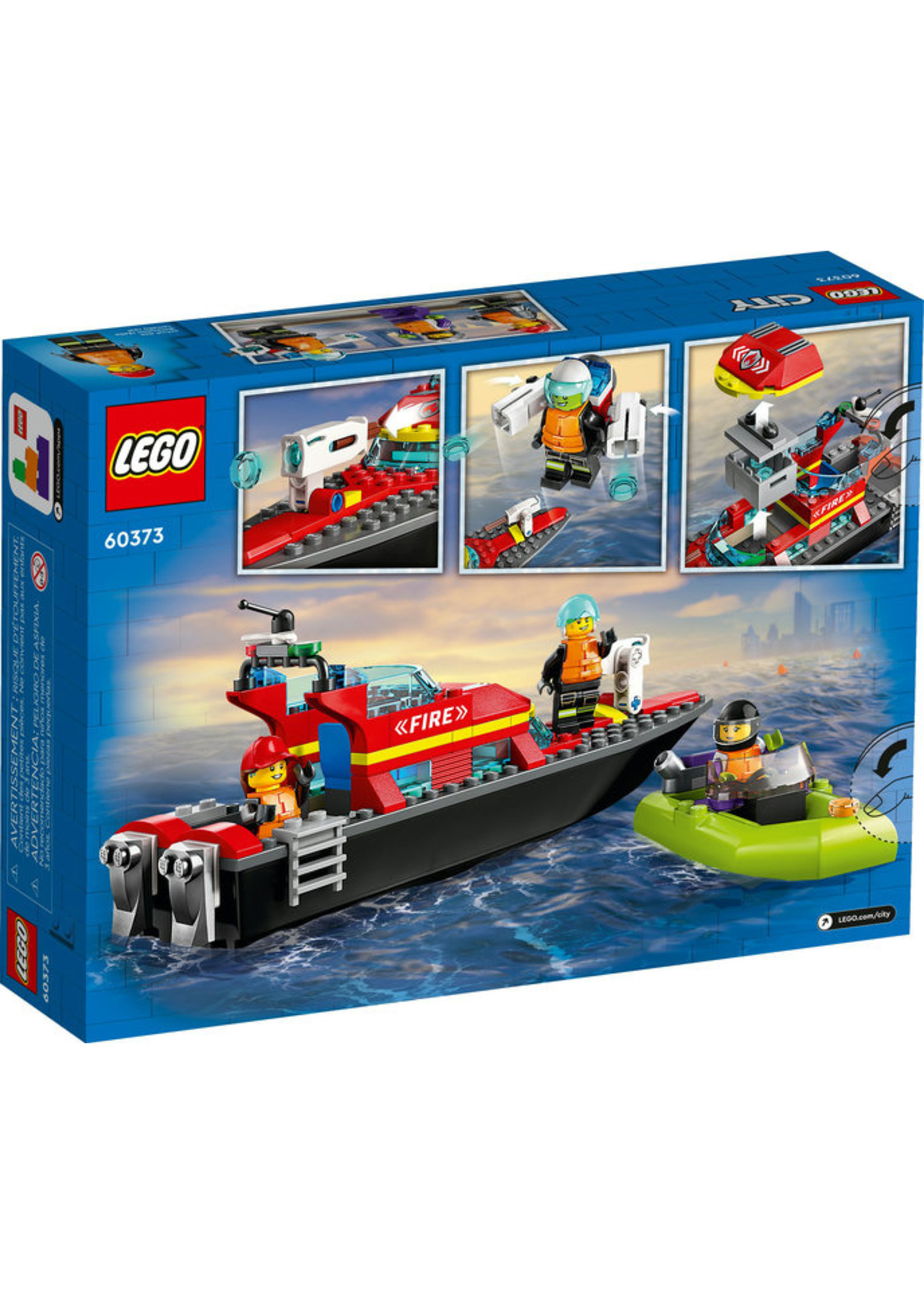 Scherm verjaardag straal Lego 60373 - Fire Rescue Boat - Hub Hobby