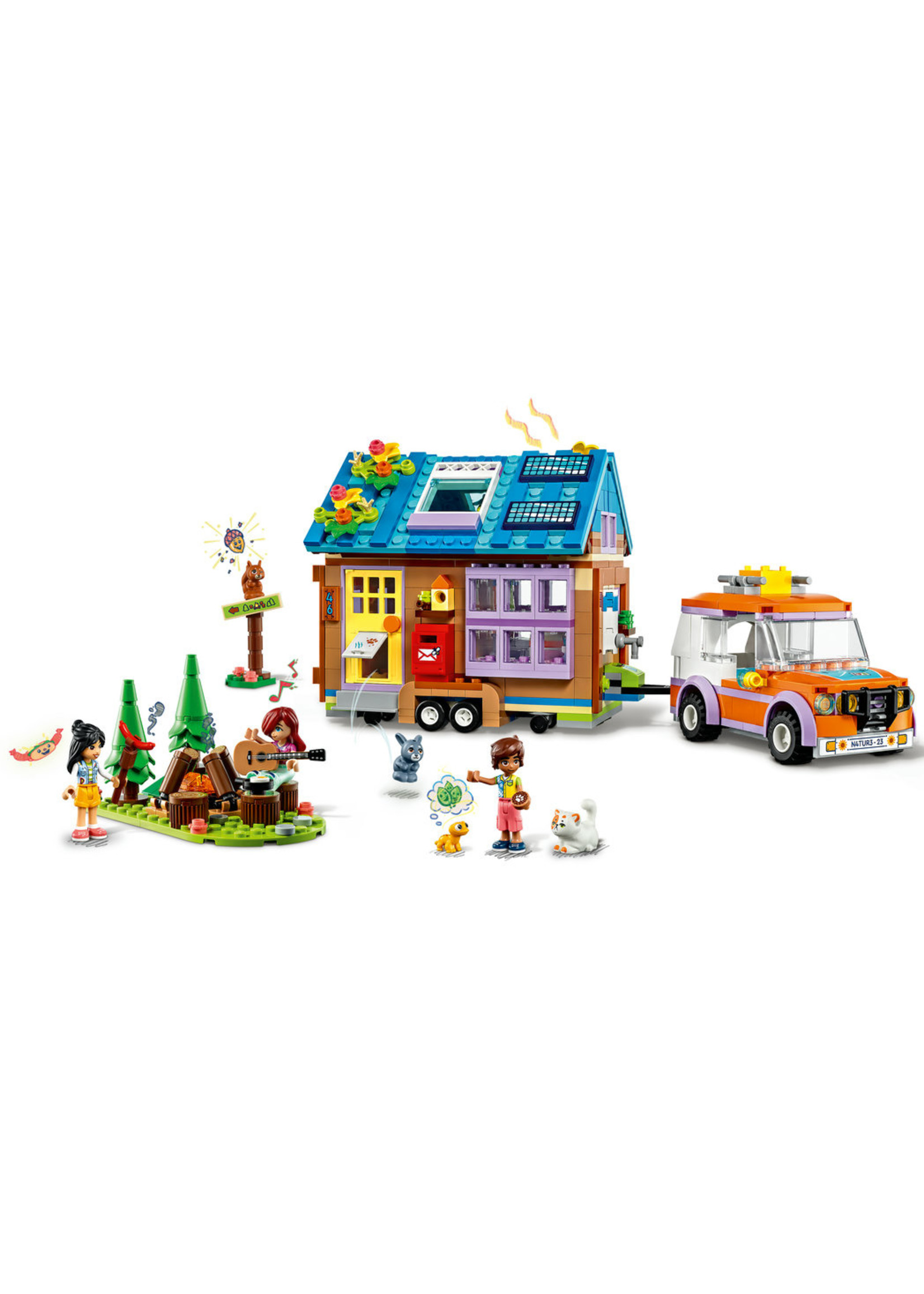 LEGO Friends Mobile Tiny House Playset with Toy Car 41735