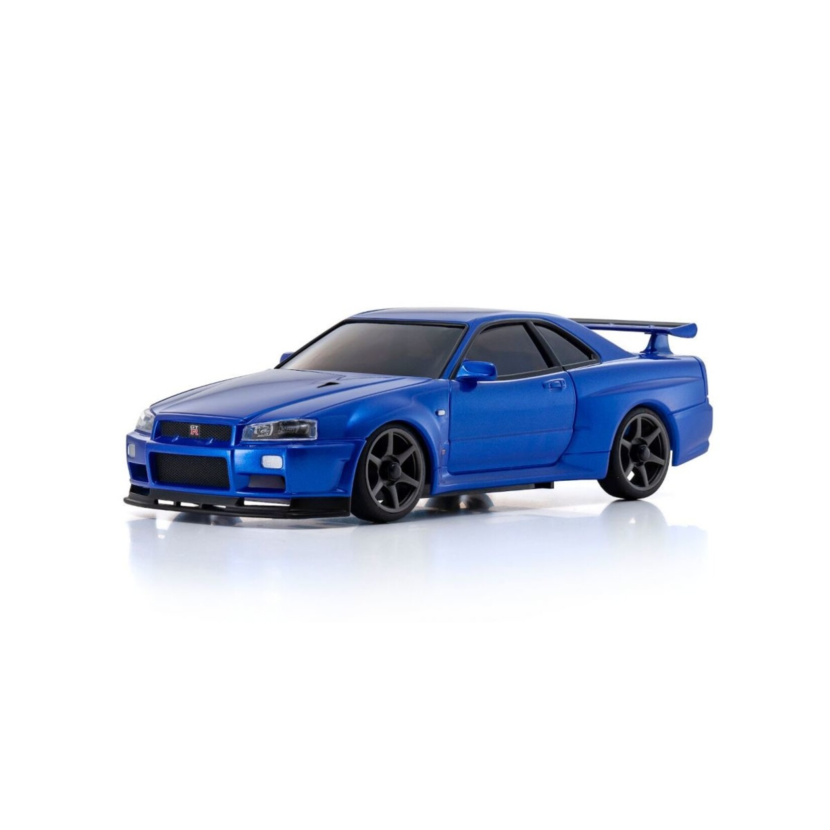 Kyosho MINI-Z AWD Skyline GT-R V.spec II Nur (R34), Metallic Blue - Readyset