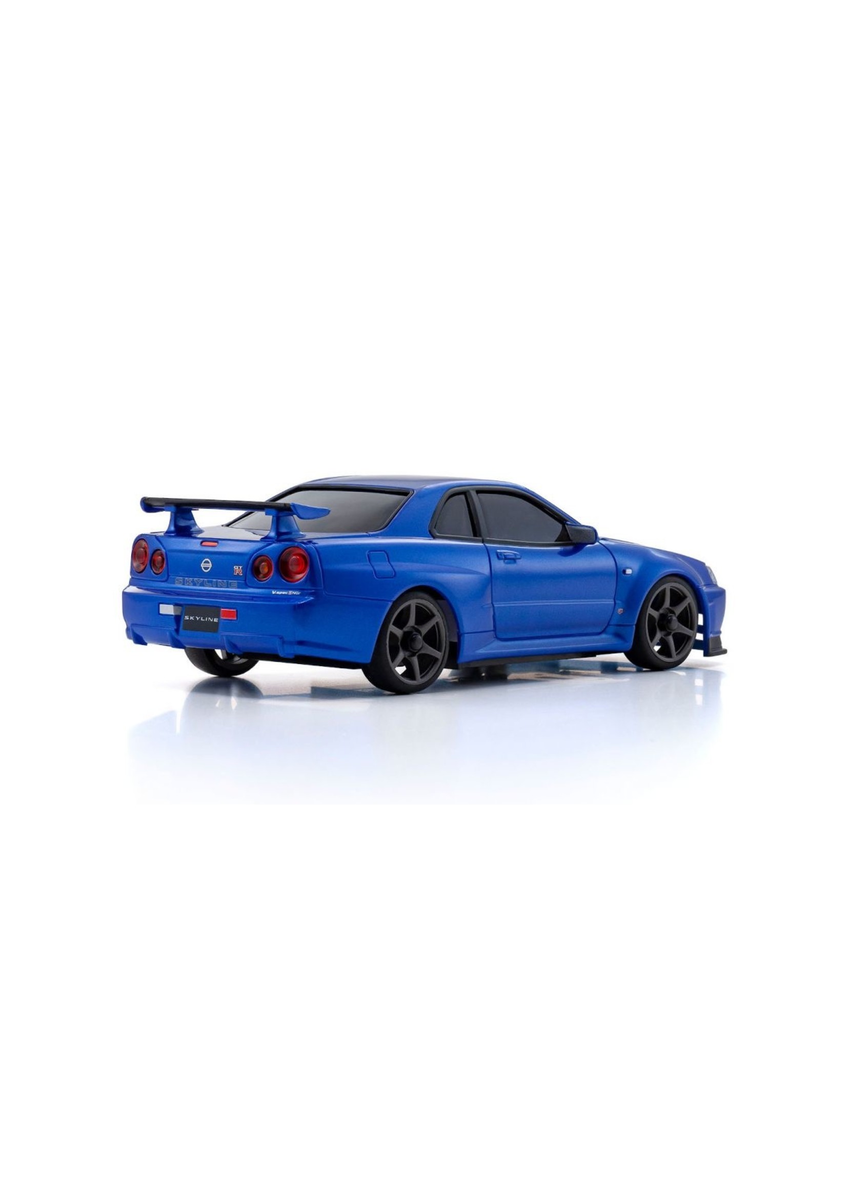 Kyosho MINI-Z AWD Skyline GT-R V.spec II Nur (R34), Metallic Blue - Readyset