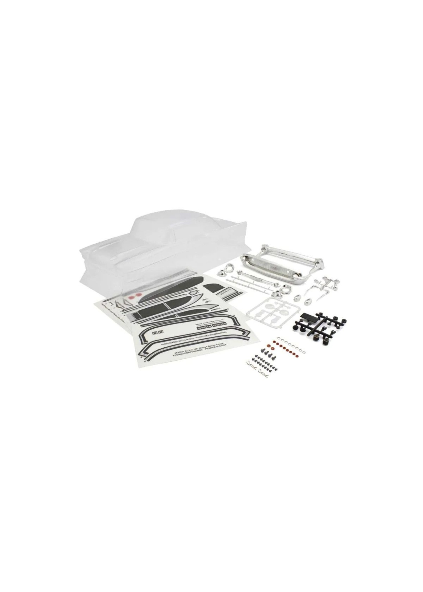 Kyosho FAB709 1/10 1957 Chevy® Bel Air Coupe Clear Body Set W/Decals