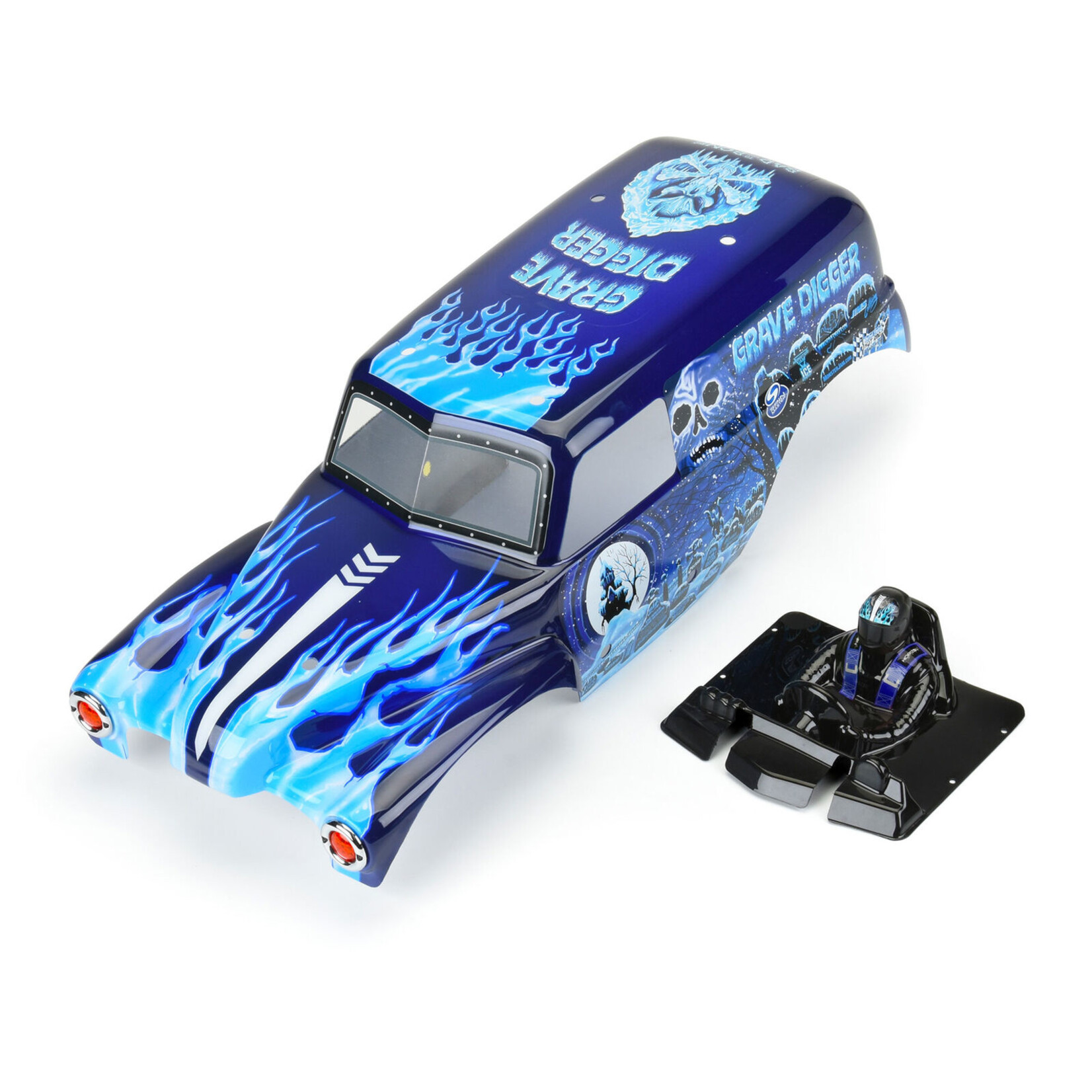 Pro-Line 359313 - 1/10 Gravedigger Painted Body Set - Ice