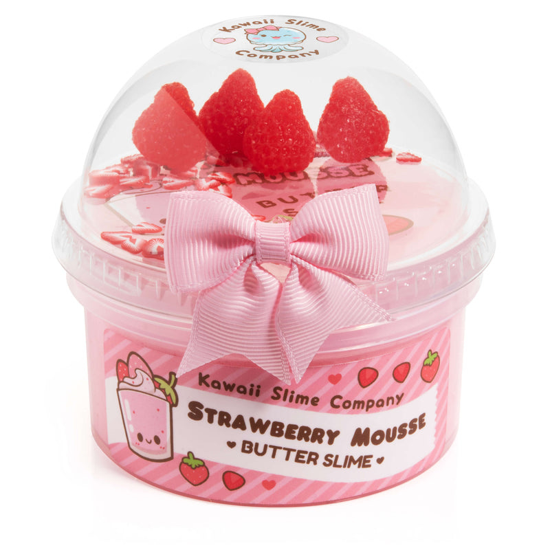 "Strawberry Mousse" Fluffy Butter Slime