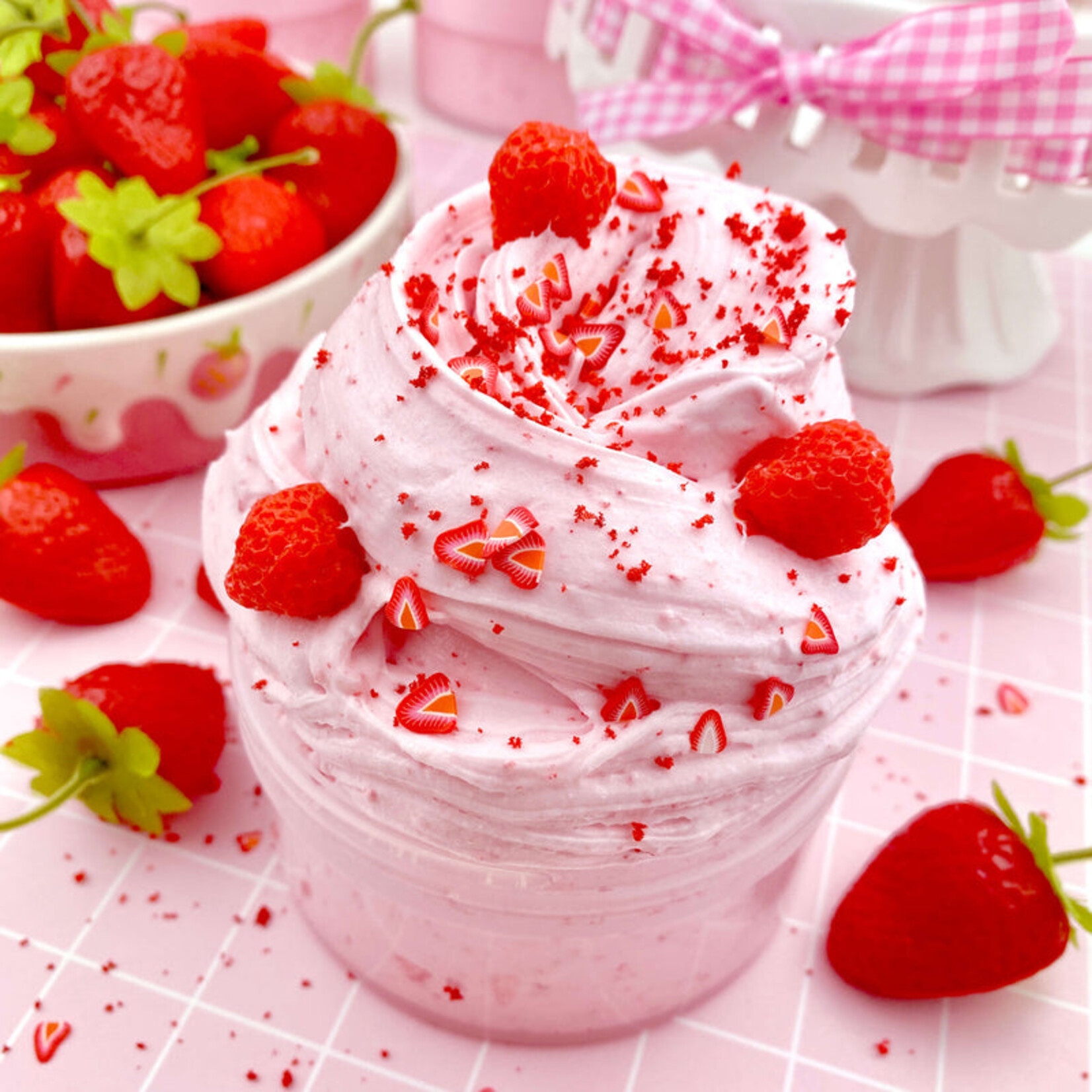 Kawaii Company "Strawberry Mousse" Fluffy Butter Slime