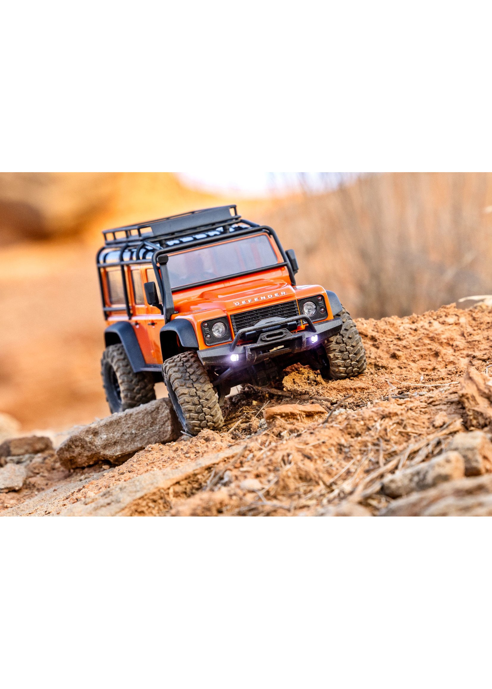 Traxxas 970541ORNG - 1/18 RTR Scale and Trail Defender - Orange