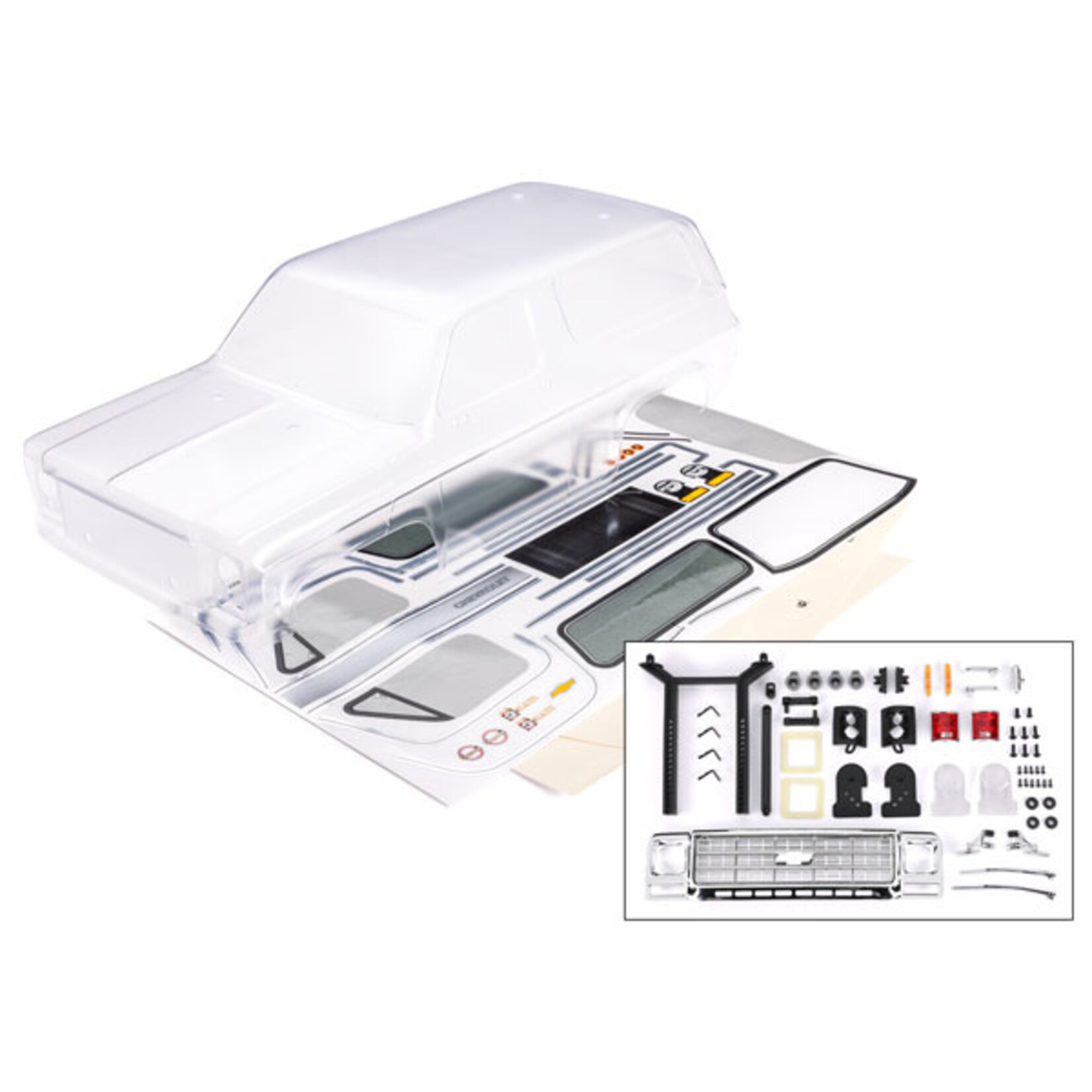 Traxxas 8130P - Chevrolet Blazer 1979 Body with Accessories - Clear