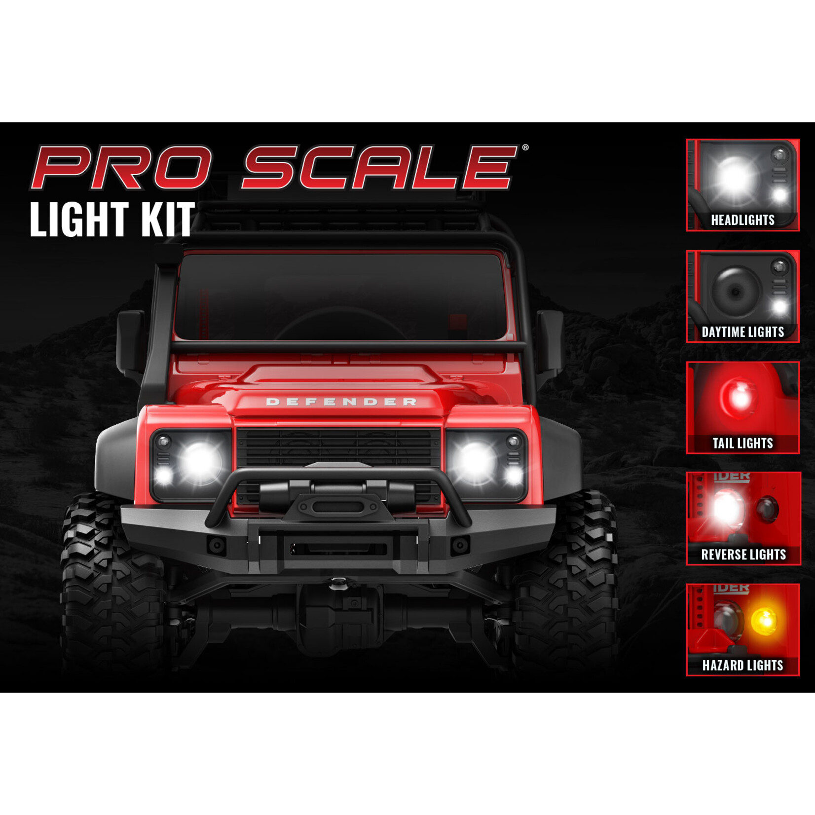 Traxxas 9784 - TRX-4M Defender Pro LED Light Set