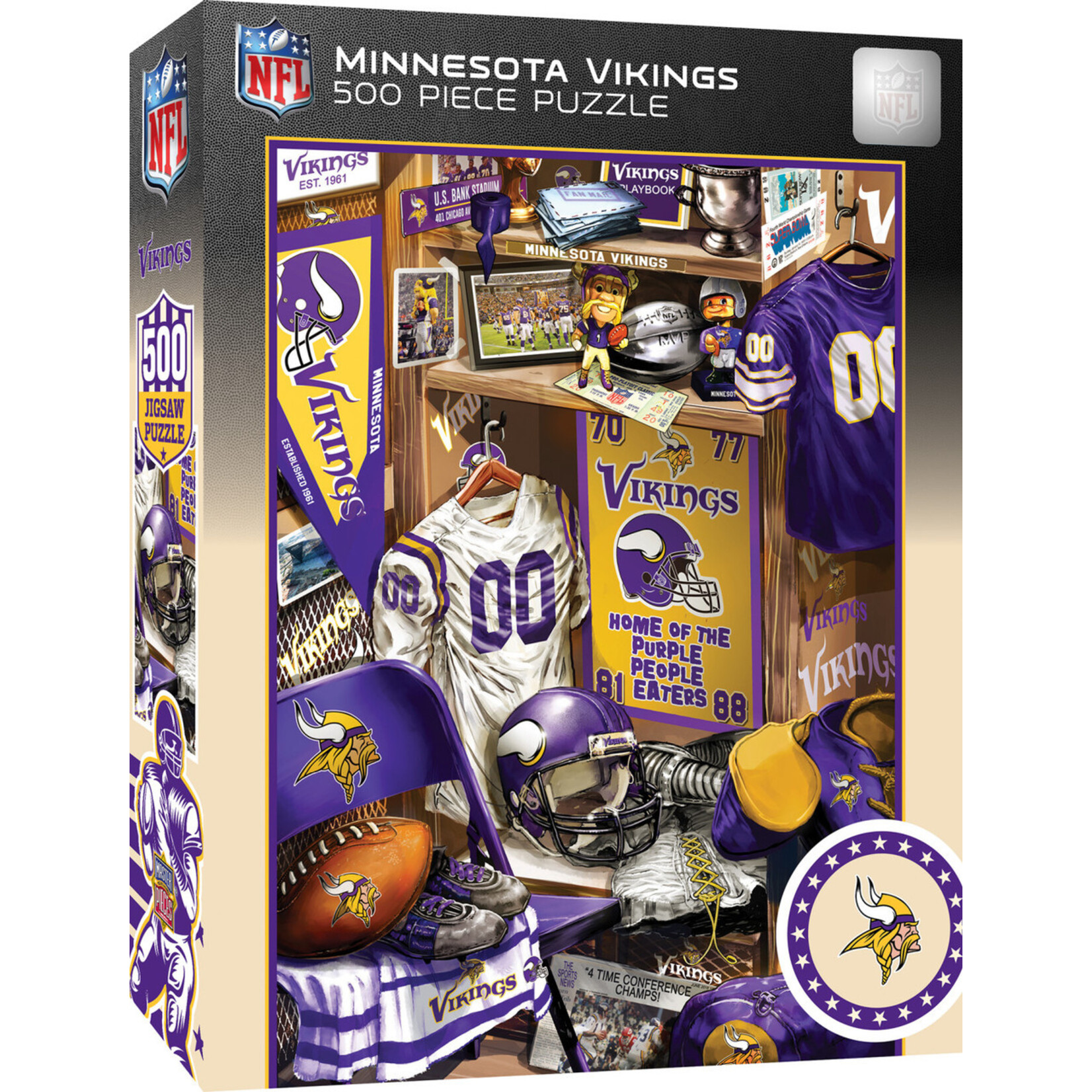 Masterpiece Puzzles Vikings Locker Room - 500 Piece Puzzle