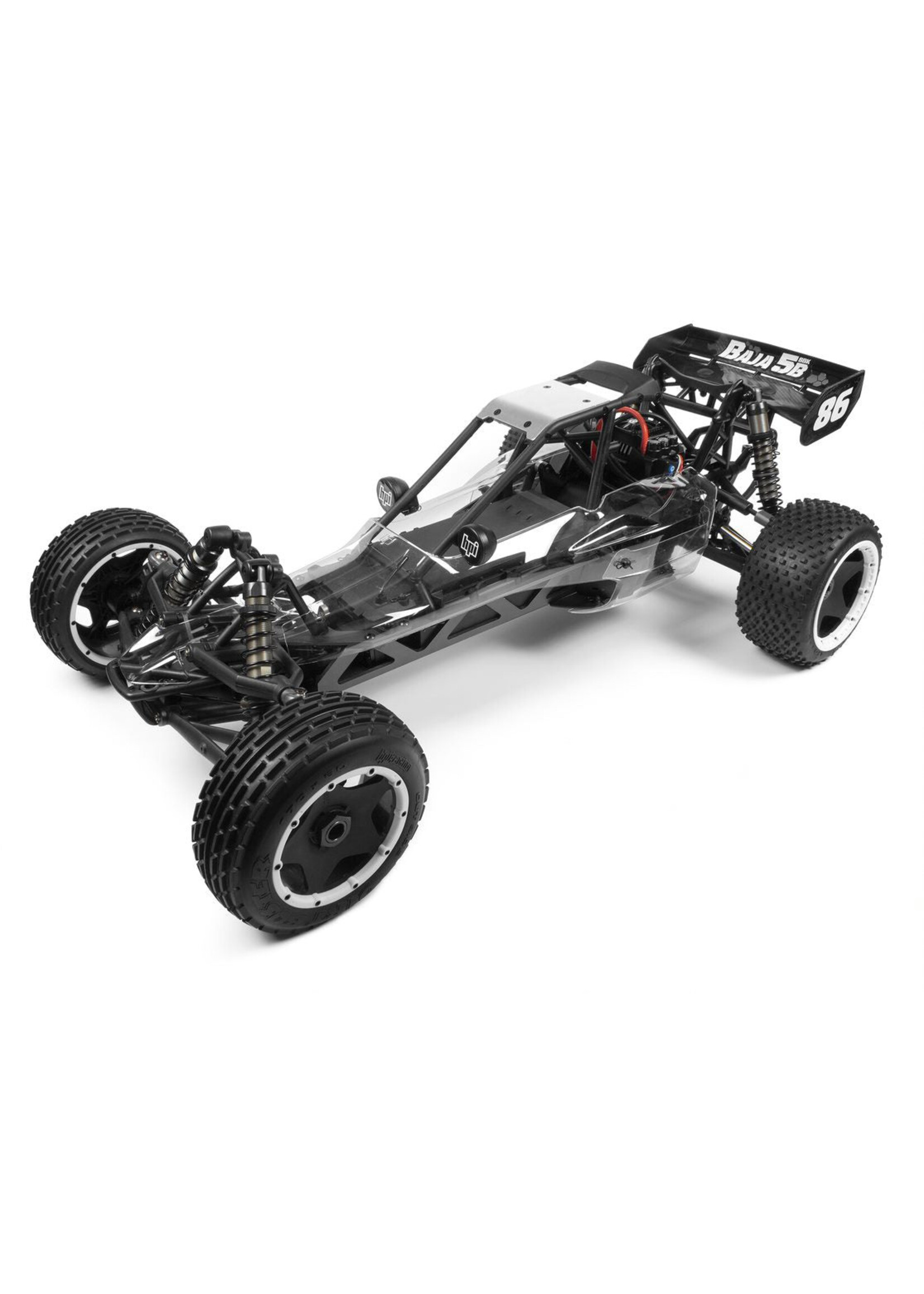 HPI 1/5 Scale Baja 5B Flux 2WD Electric Desert Buggy SBK - Clear