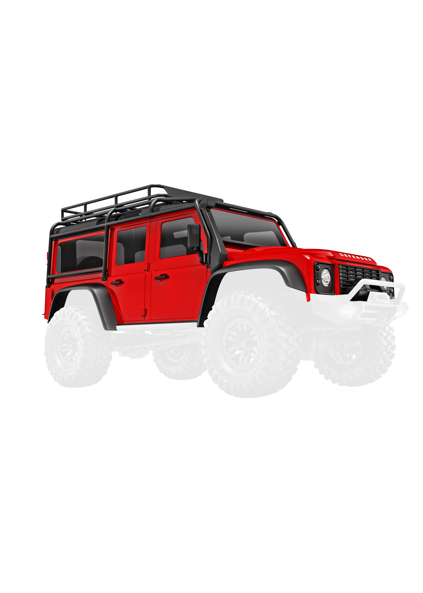 Traxxas 9712-RED - TRX-4M Defender Body - Red