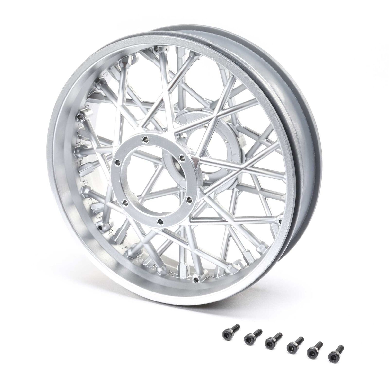 LOS46003 - Promoto-MX Rear Wheel Set - Satin Chrome