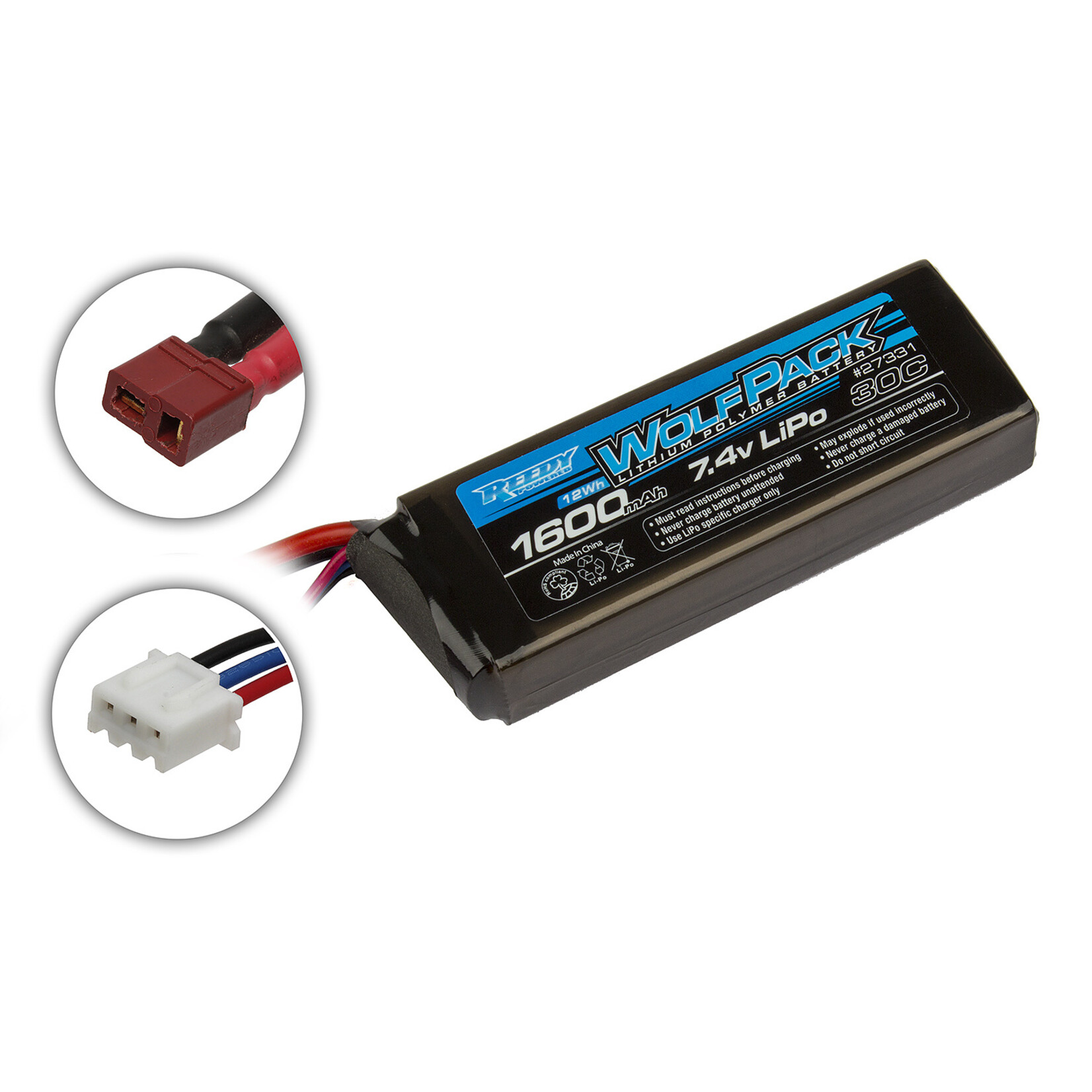Associated ASC 27331 - WolfPack LiPo 2S 7.4V 1600mAh 30C
