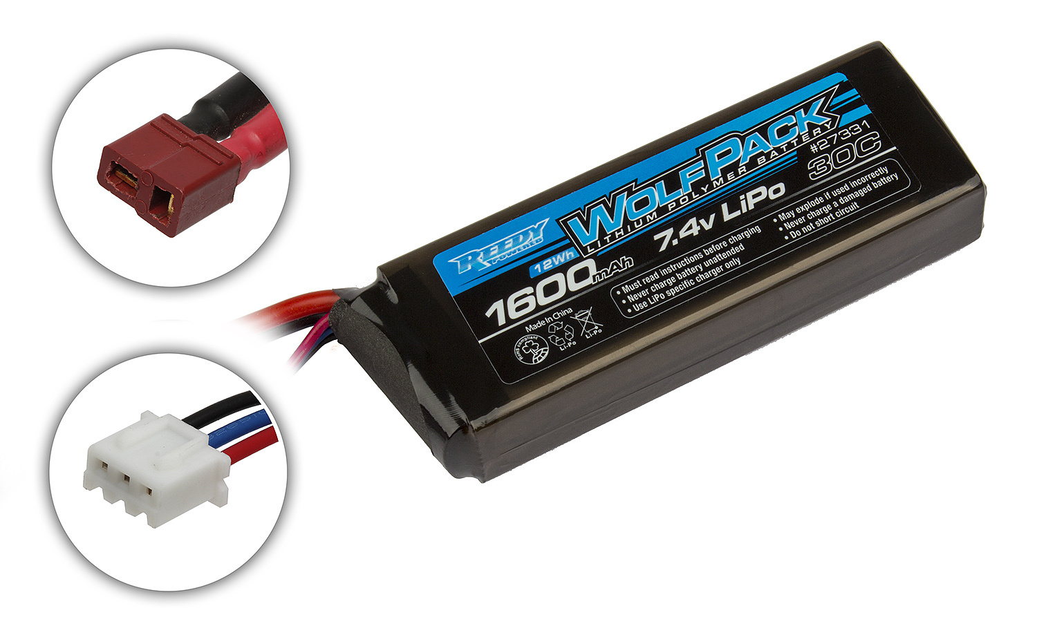 ASC27331 - WolfPack LiPo 2S 1600mAh 30C 7.4V