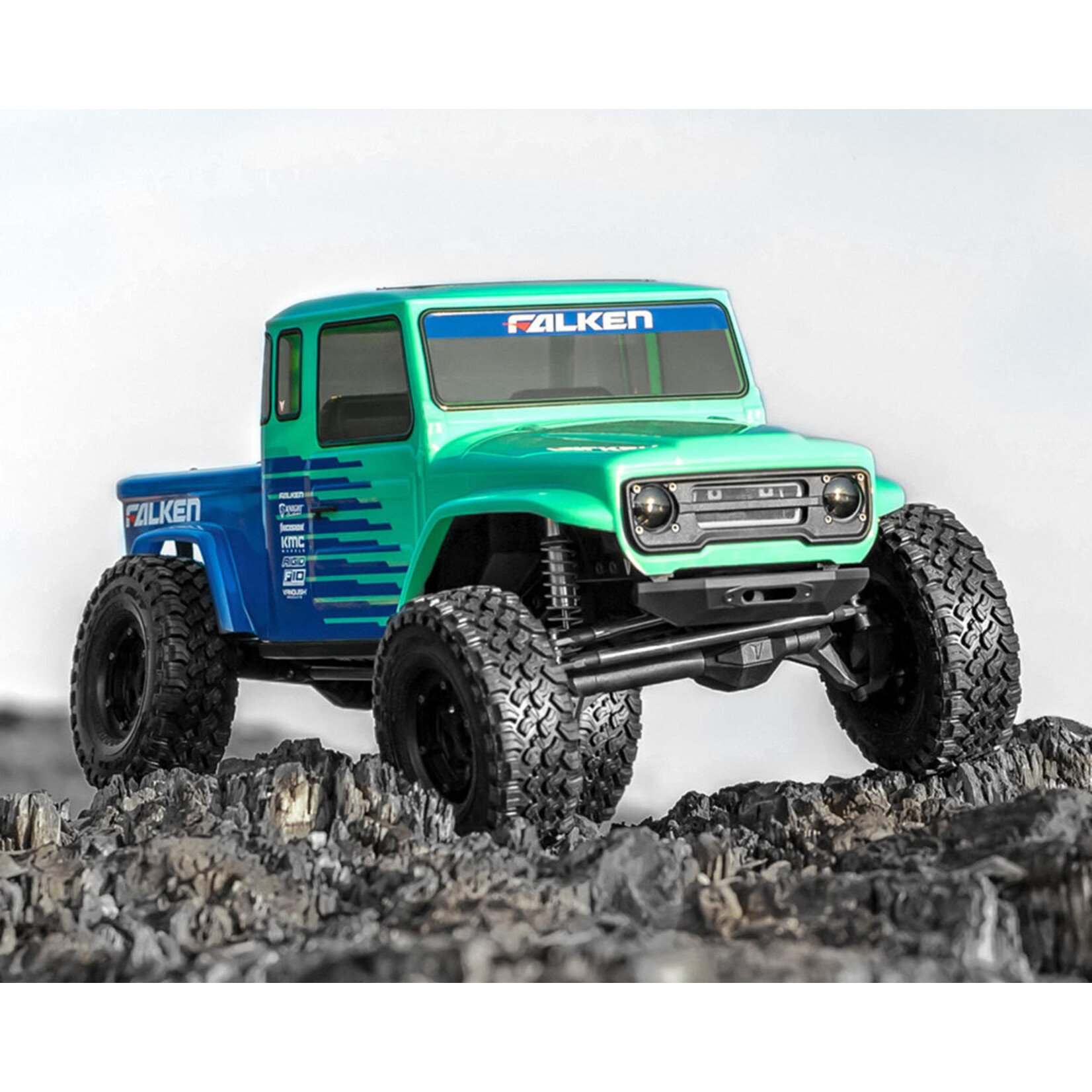 Vanquish Products VPS09013 - VS4-10 Phoenix Falken Edition Portal Rock Crawler, RTR