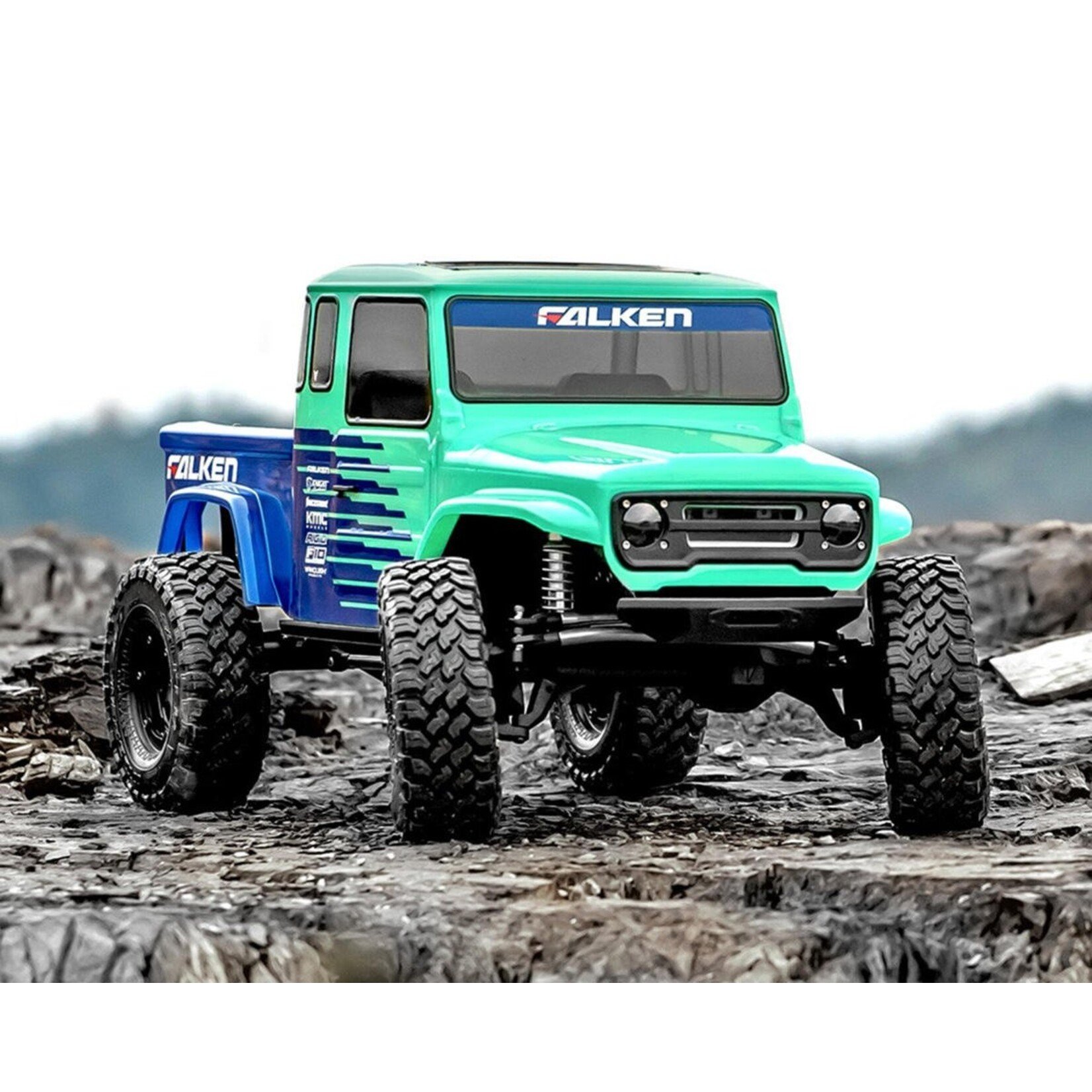 Vanquish Products VPS09013 - VS4-10 Phoenix Falken Edition Portal Rock Crawler, RTR