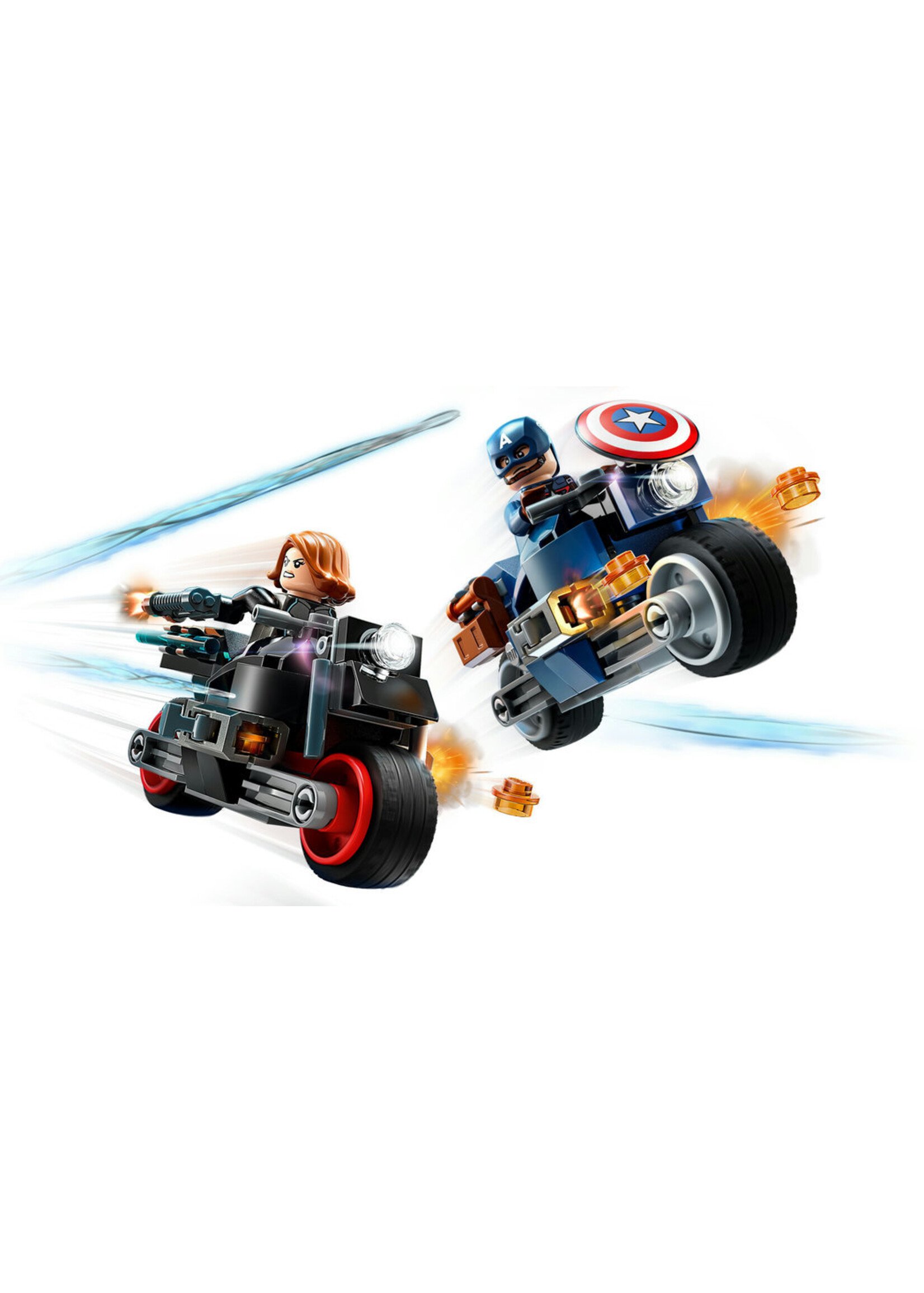LEGO 76260 Black Widow & Captain America Motorcycles - LEGO Super Hero  Condition New.