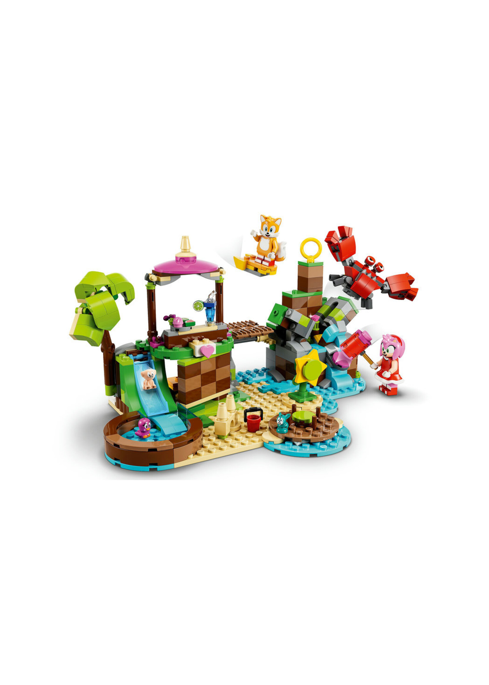 LEGO Sonic The Hedgehog Amy's Animal Rescue Island 76992 Building Toy Set,  Sonic Adventure Toy with 6 Characters and Accessories for Creative Role