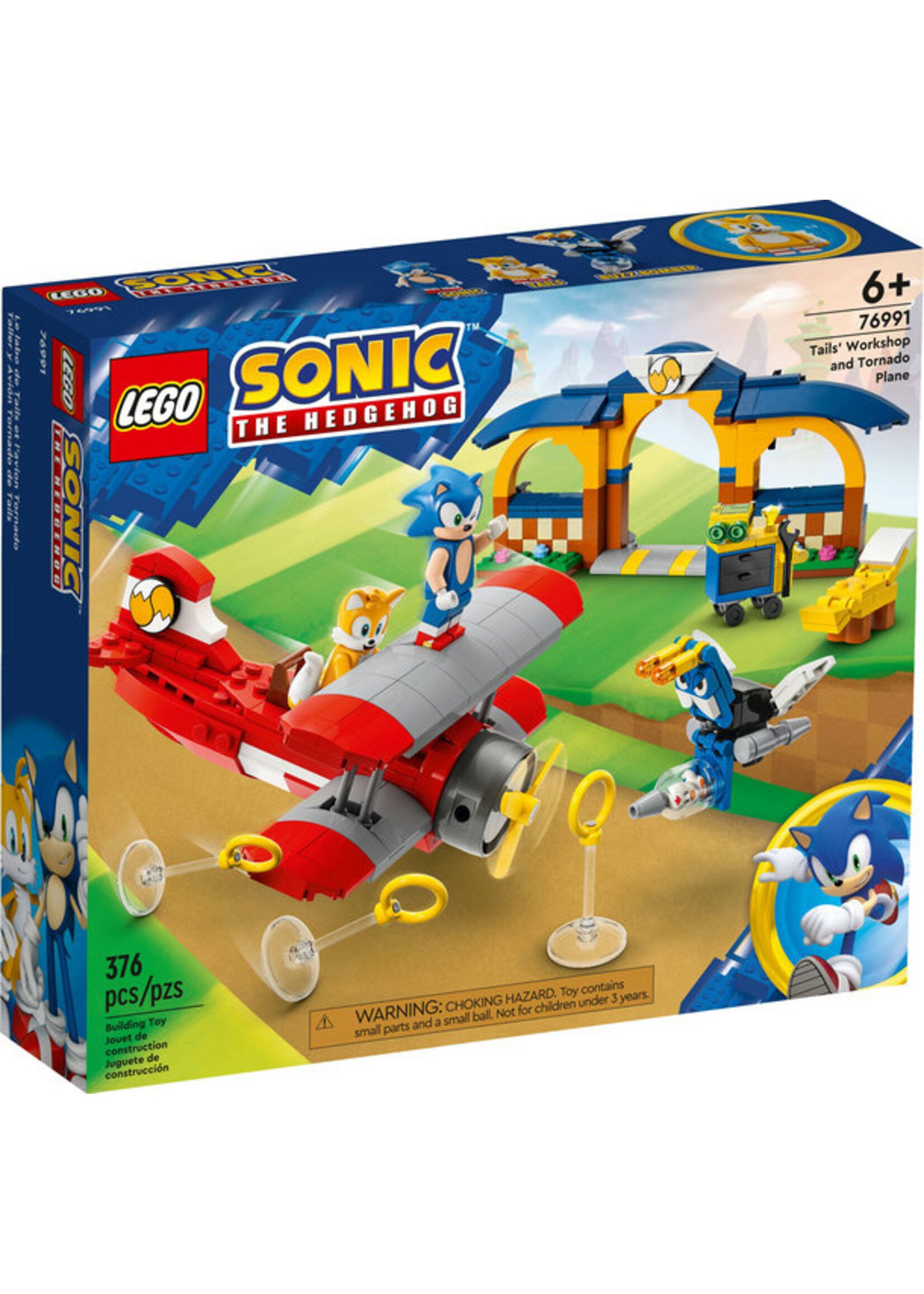 LEGO Sonic the Hedgehog™ 76991 Tails' Workshop and Tornado Plane