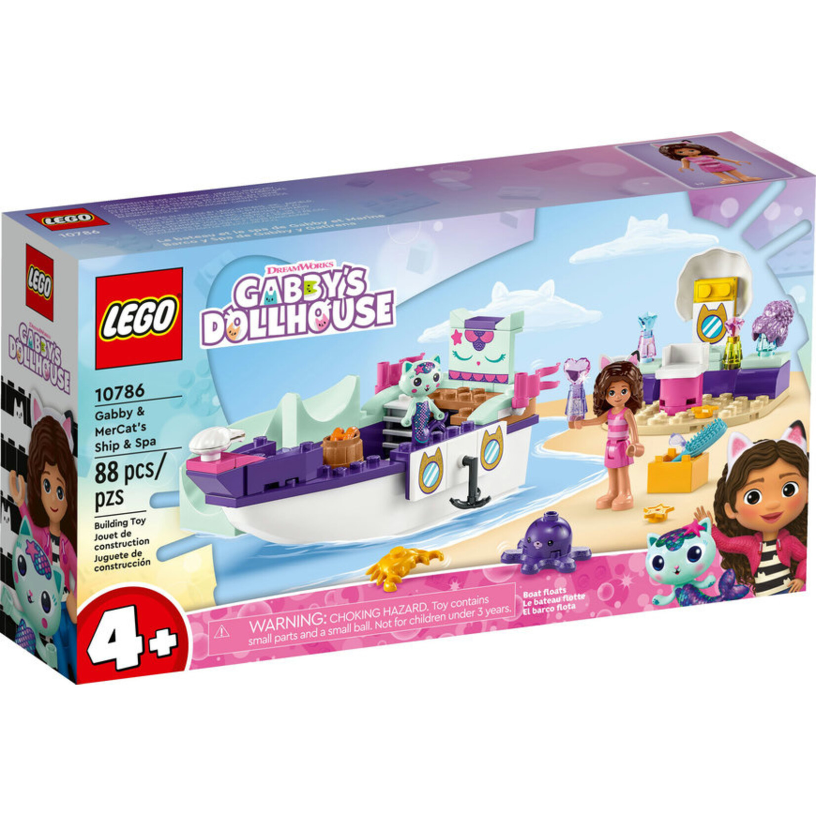 LEGO® Gabby 10786 - Gabby & MerCat's Ship & Spa