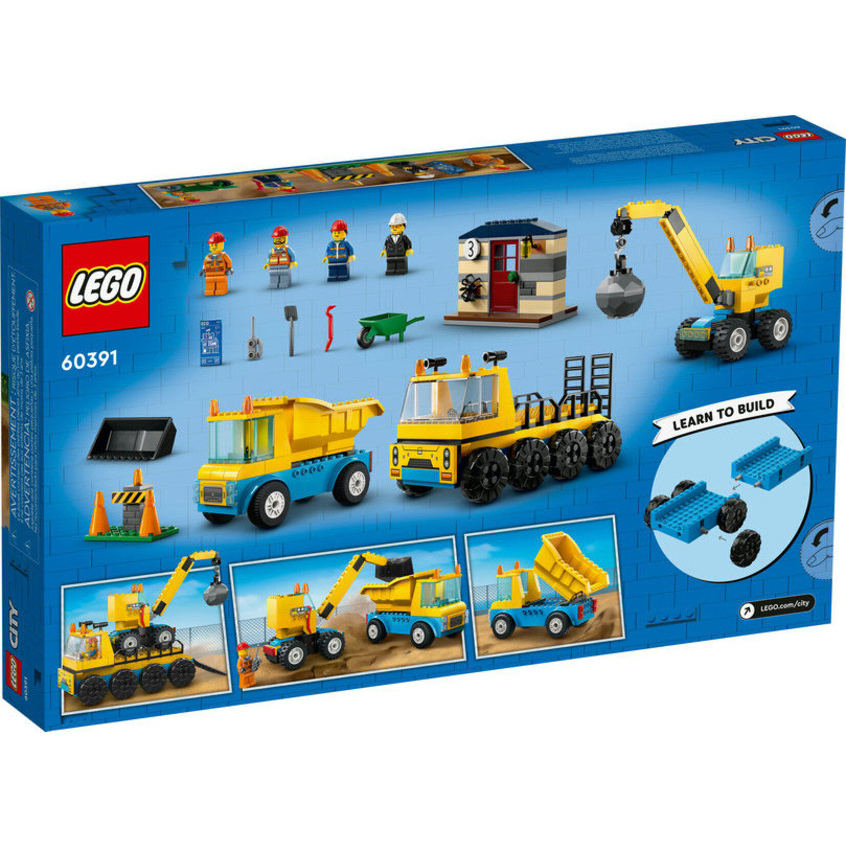LEGO® City 60391 - Construction Trucks and Wrecking Ball Crane