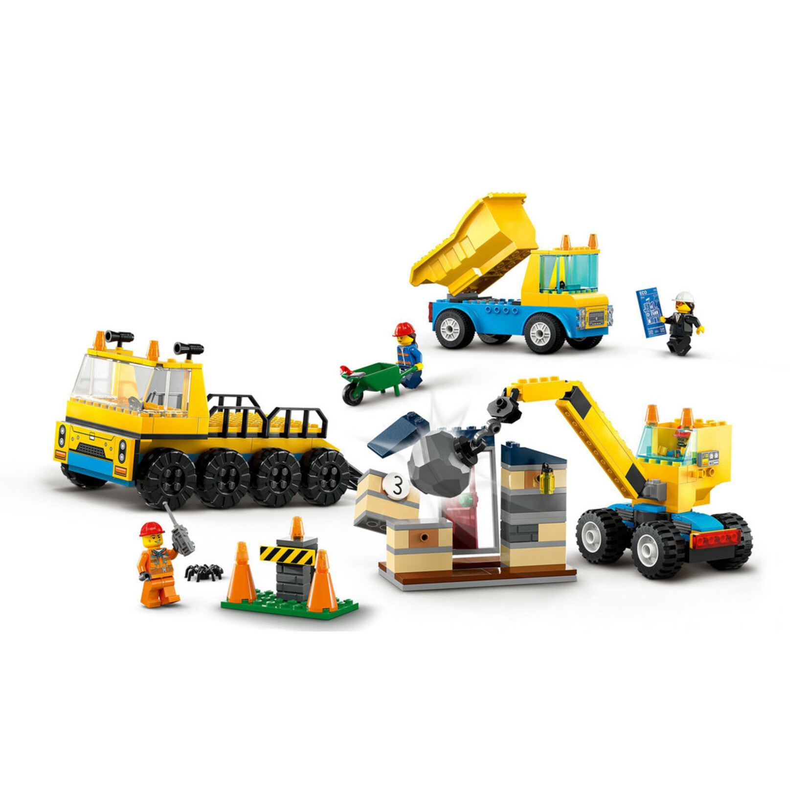 LEGO® City 60391 - Construction Trucks and Wrecking Ball Crane