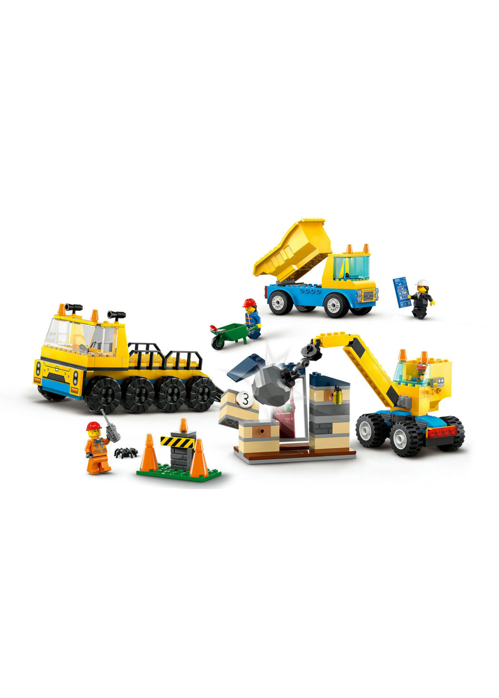 LEGO 60391 - Construction Trucks and Wrecking Ball Crane