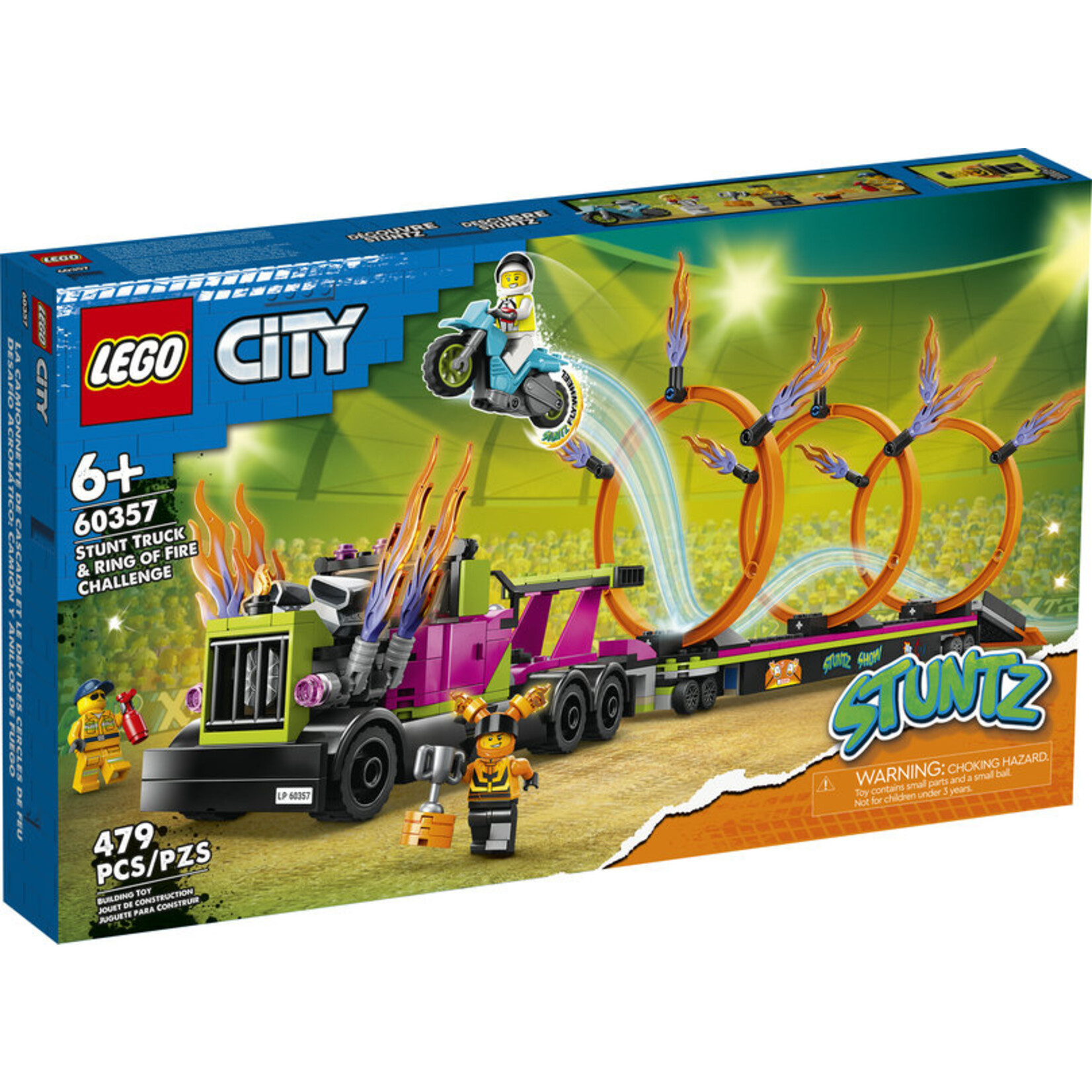 LEGO® City 60357 - Stunt Truck & Ring of Fire Challenge