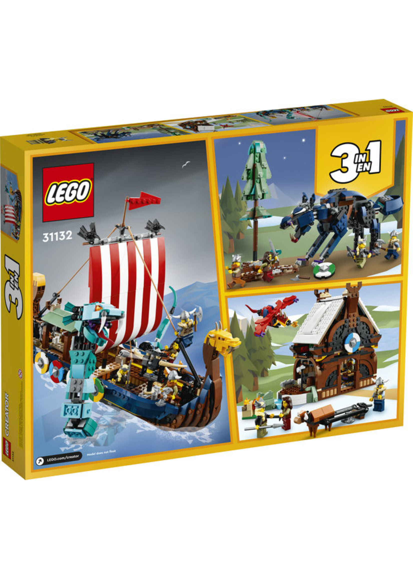 LEGO 31132 - Viking Ship and the Midgard Serpent