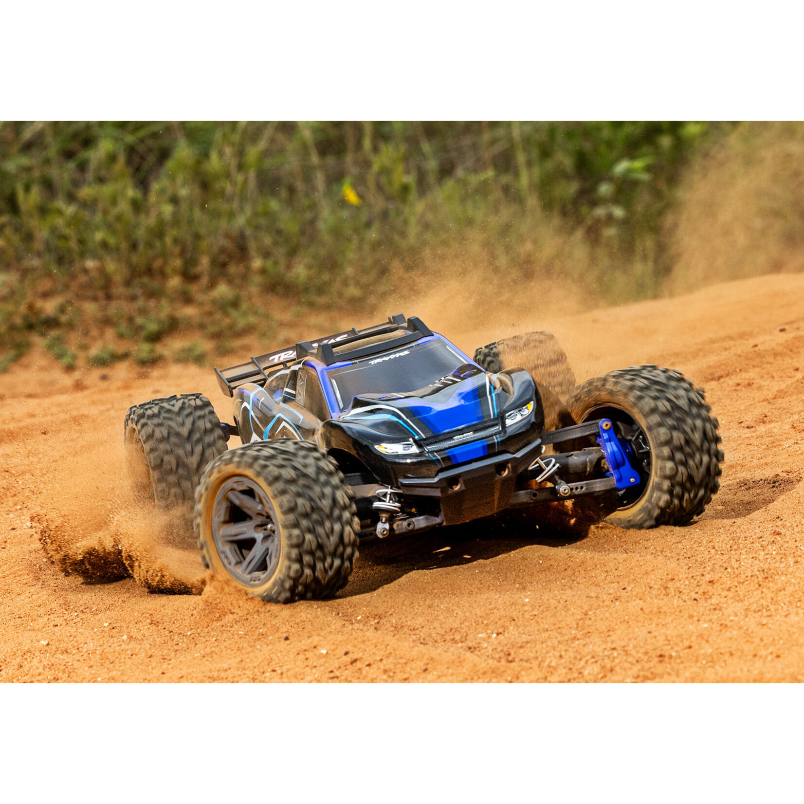 Traxxas 1/10 Rustler 4X4 Brushless BL-2S - Blue