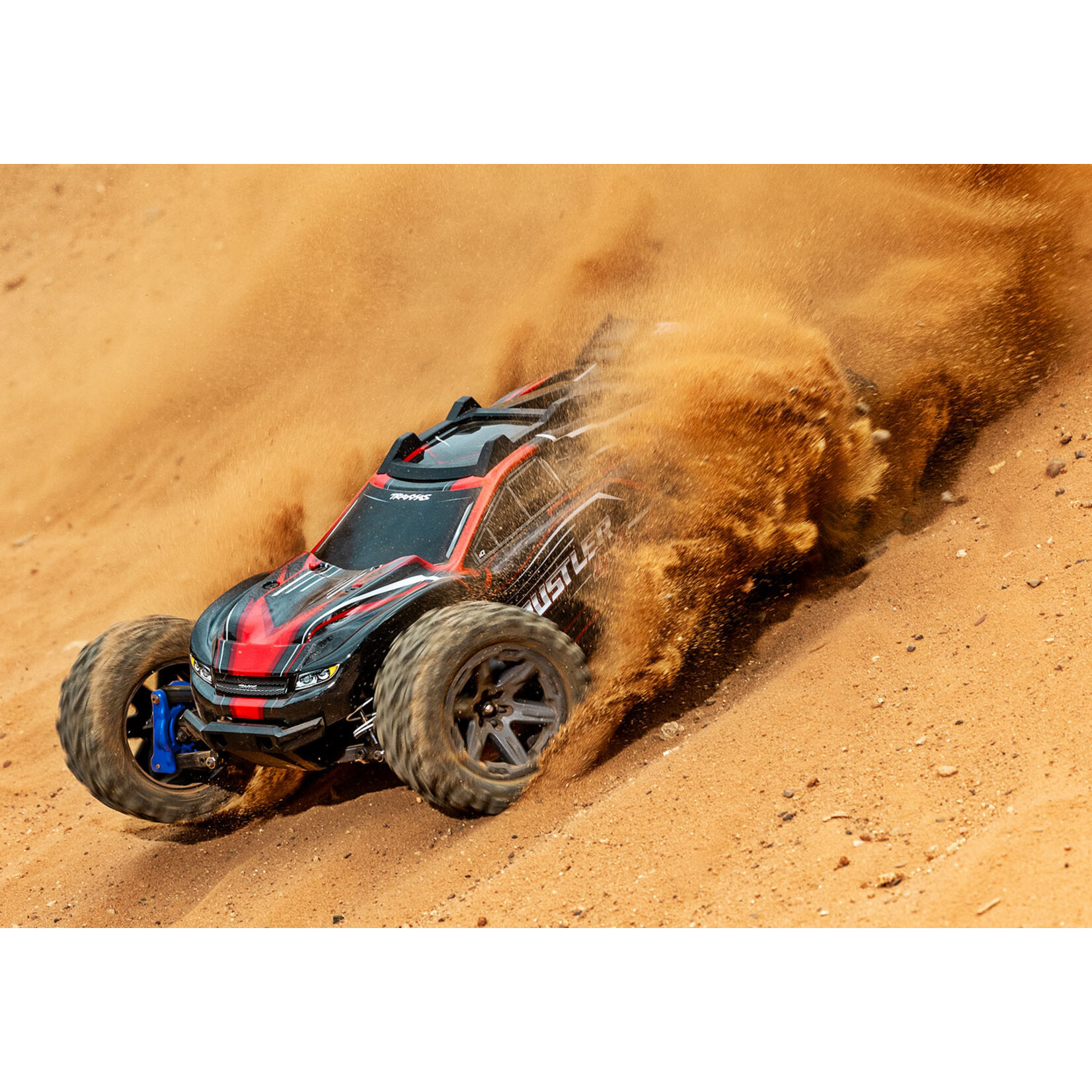 Traxxas 1/10 Rustler 4X4 Brushless BL-2S - Red