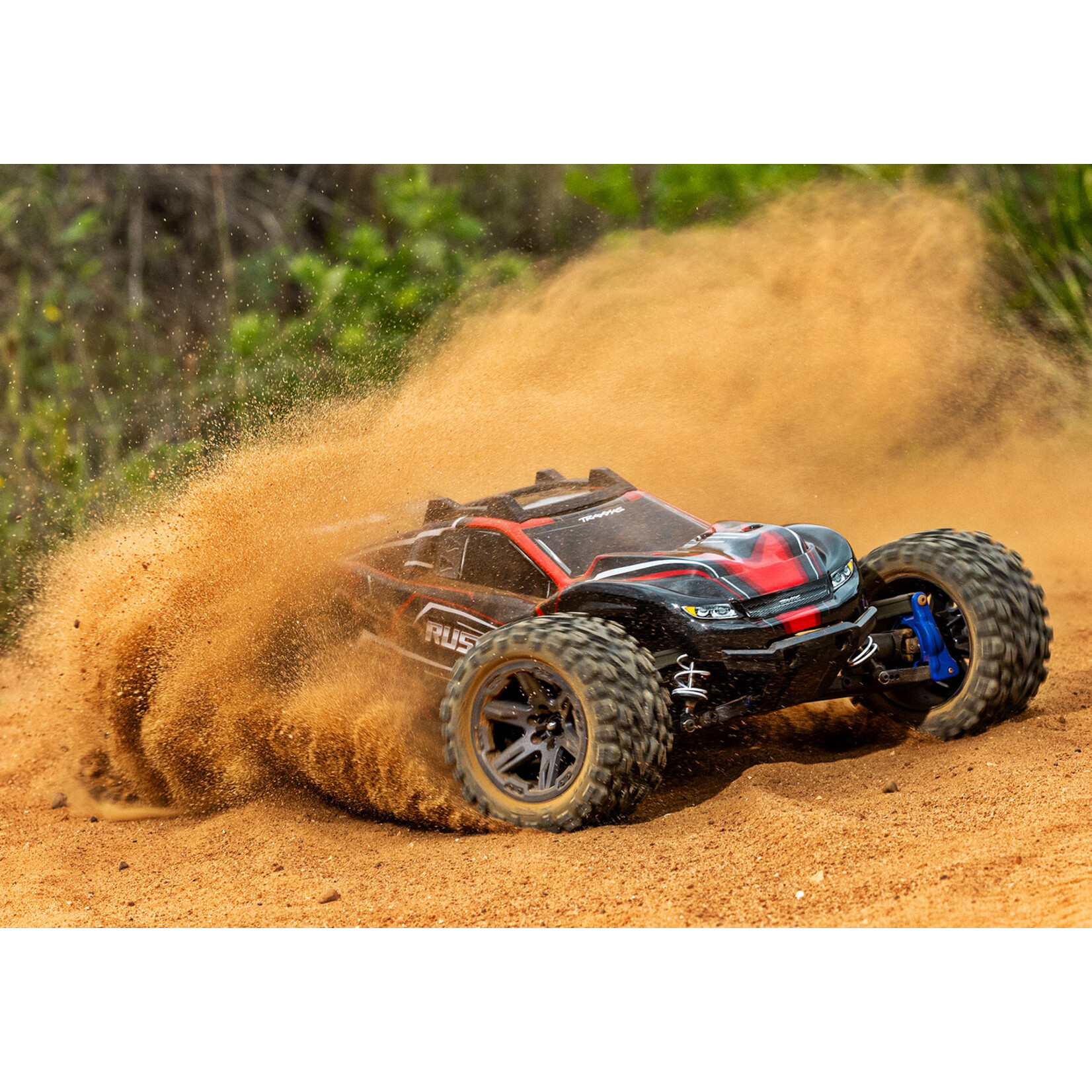 Traxxas 1/10 Rustler 4X4 Brushless BL-2S - Red
