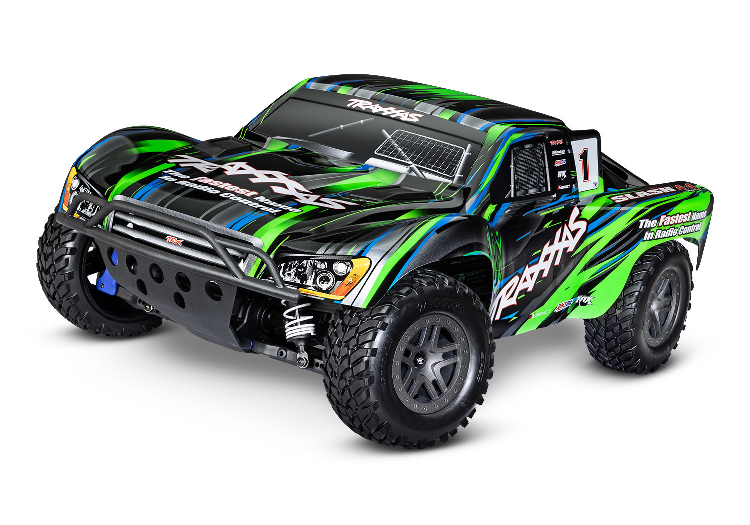 Traxxas 681544GRN - 1/10 Slash 4X4 Brushless BL-2S - Green 