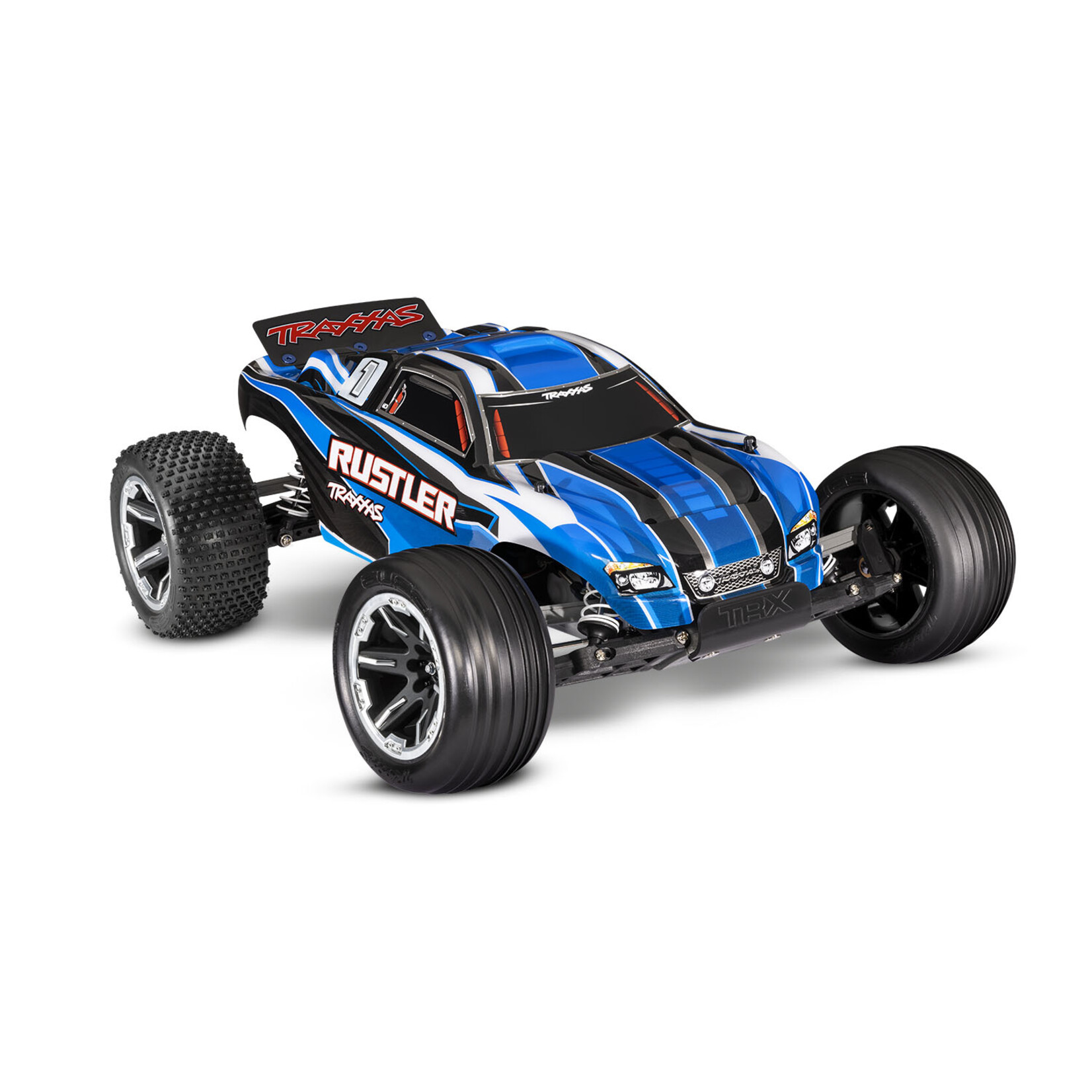 Traxxas 1/10 Rustler Stadium Truck With USB-C Charger - Blue