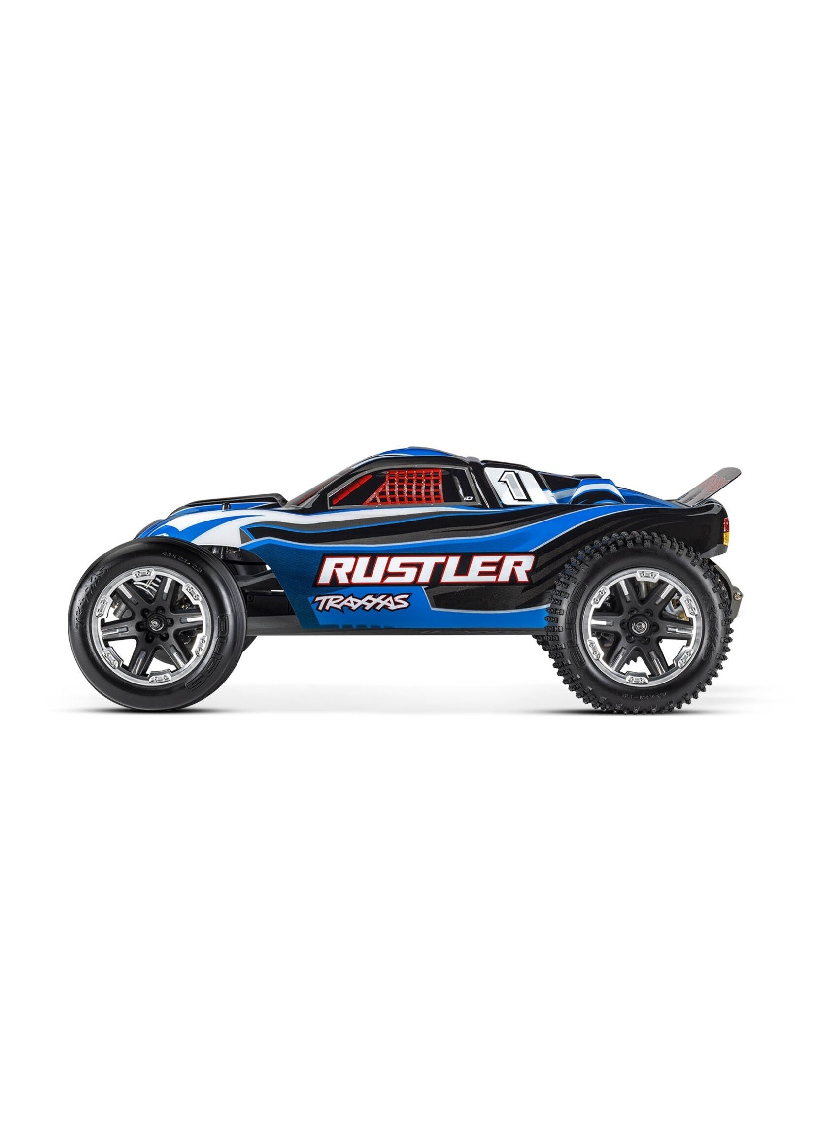 Traxxas 1/10 Rustler Stadium Truck With USB-C Charger - Blue