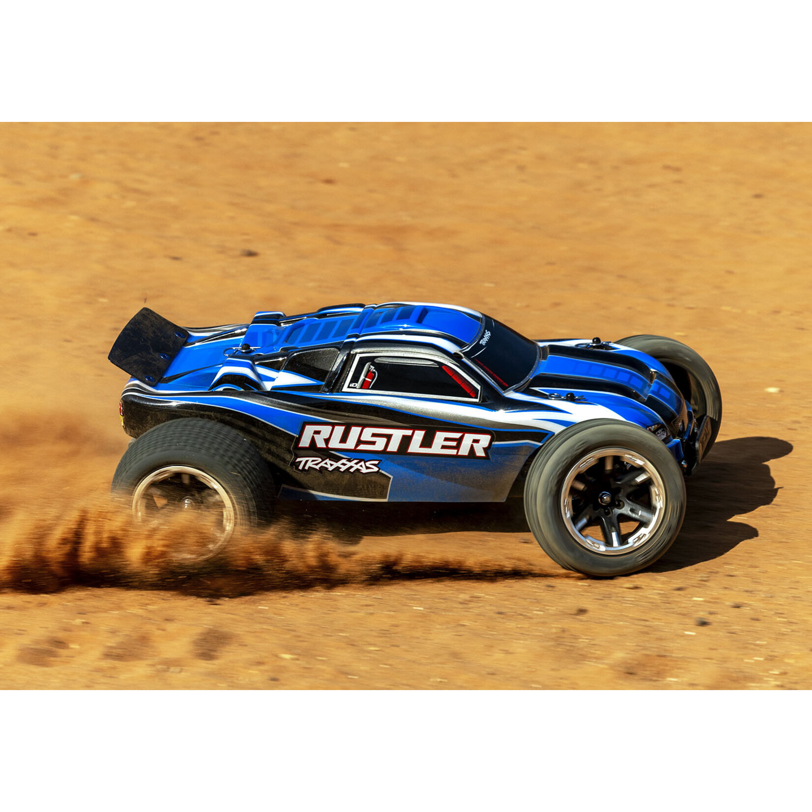 Traxxas 1/10 Rustler Stadium Truck With USB-C Charger - Blue