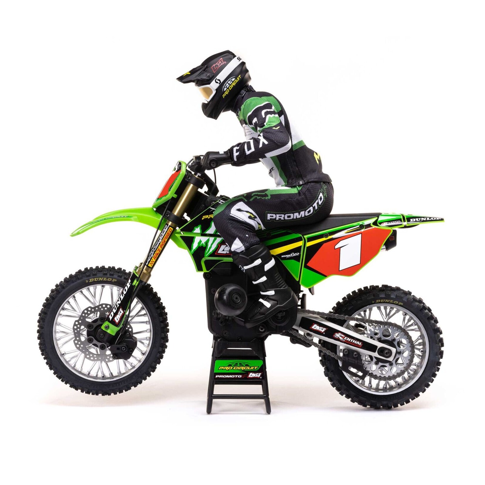 Losi LOS06002 - Promoto-MX FXR 1/4 Motorcycle, RTR - Pro Circuit Combo