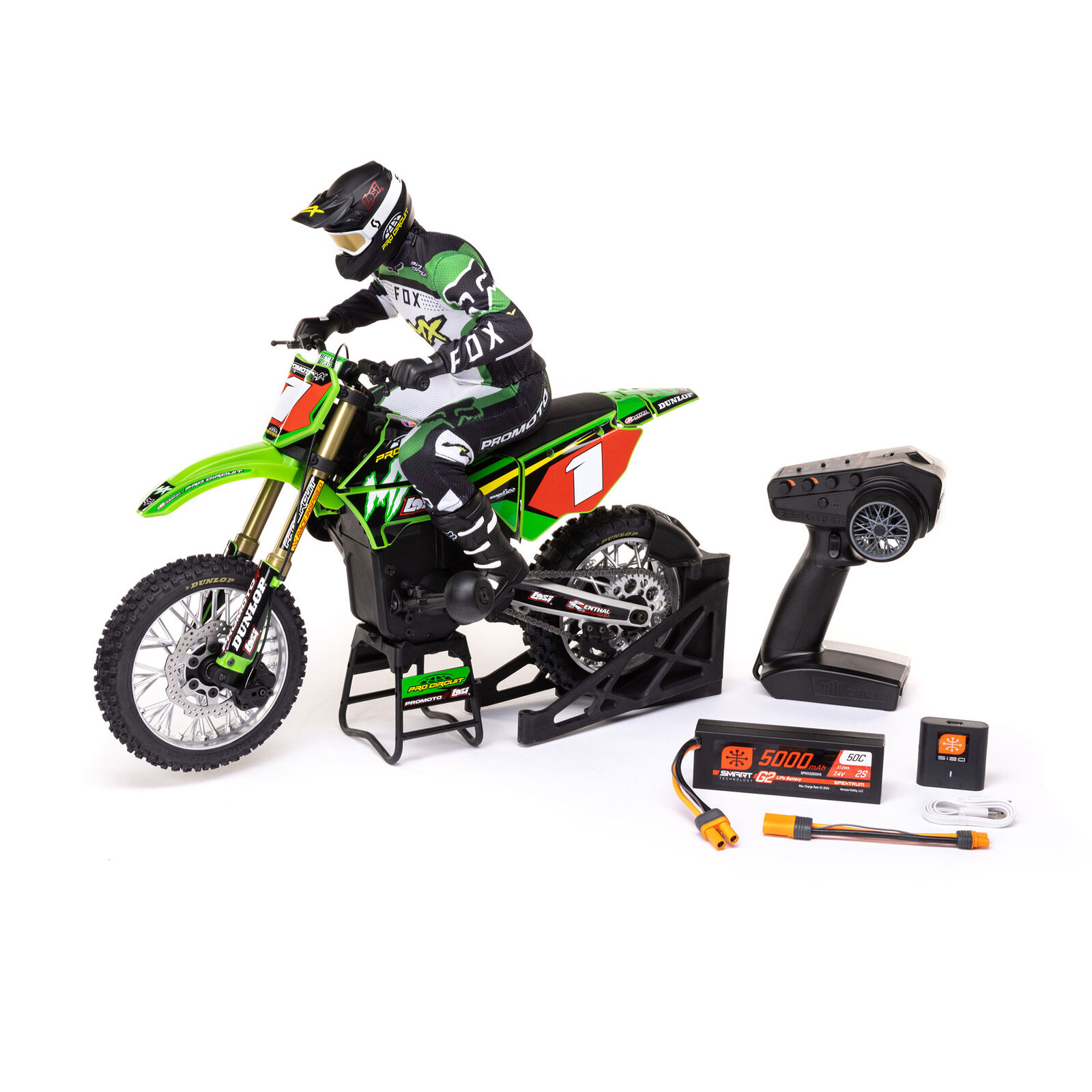 Losi LOS06002 - Promoto-MX FXR 1/4 Motorcycle, RTR - Pro