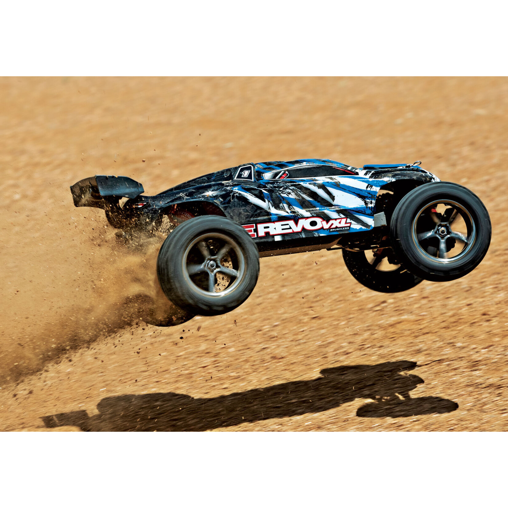 Traxxas 1/16 E-Revo VXL Brushless Monster Truck With USB-C Charger - Blue