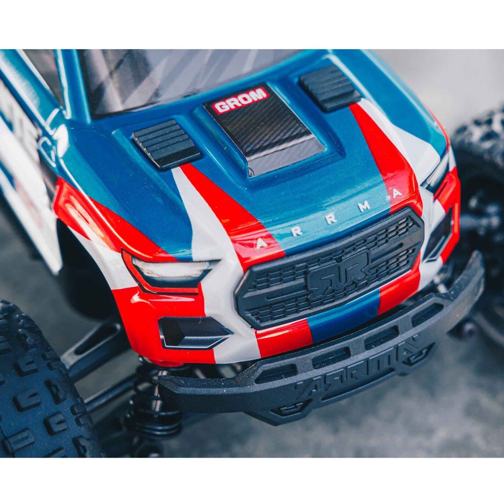 Arrma 1/18 Granite GROM MEGA 380 Brushed 4x4 Monster Truck, RTR - Blue