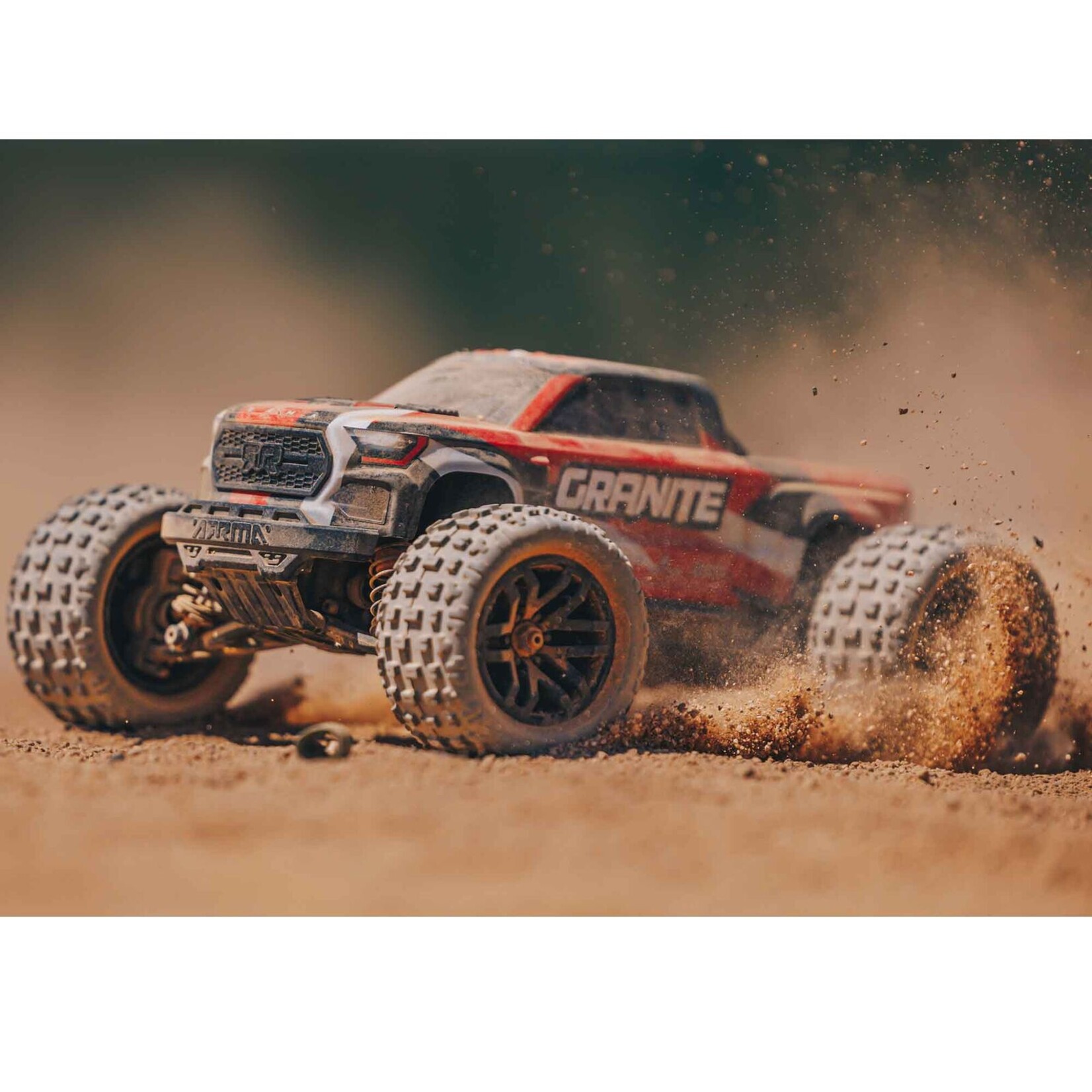 Arrma 1/18 Granite GROM MEGA 380 Brushed 4x4 Monster Truck, RTR - Red