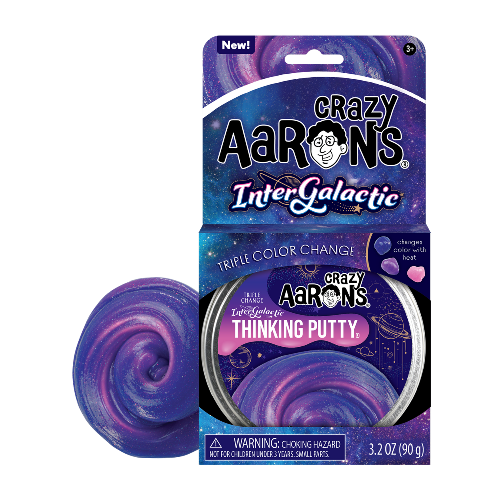 Crazy Aarons 3.2 oz - Hypercolor Intergalactic Thinking Putty