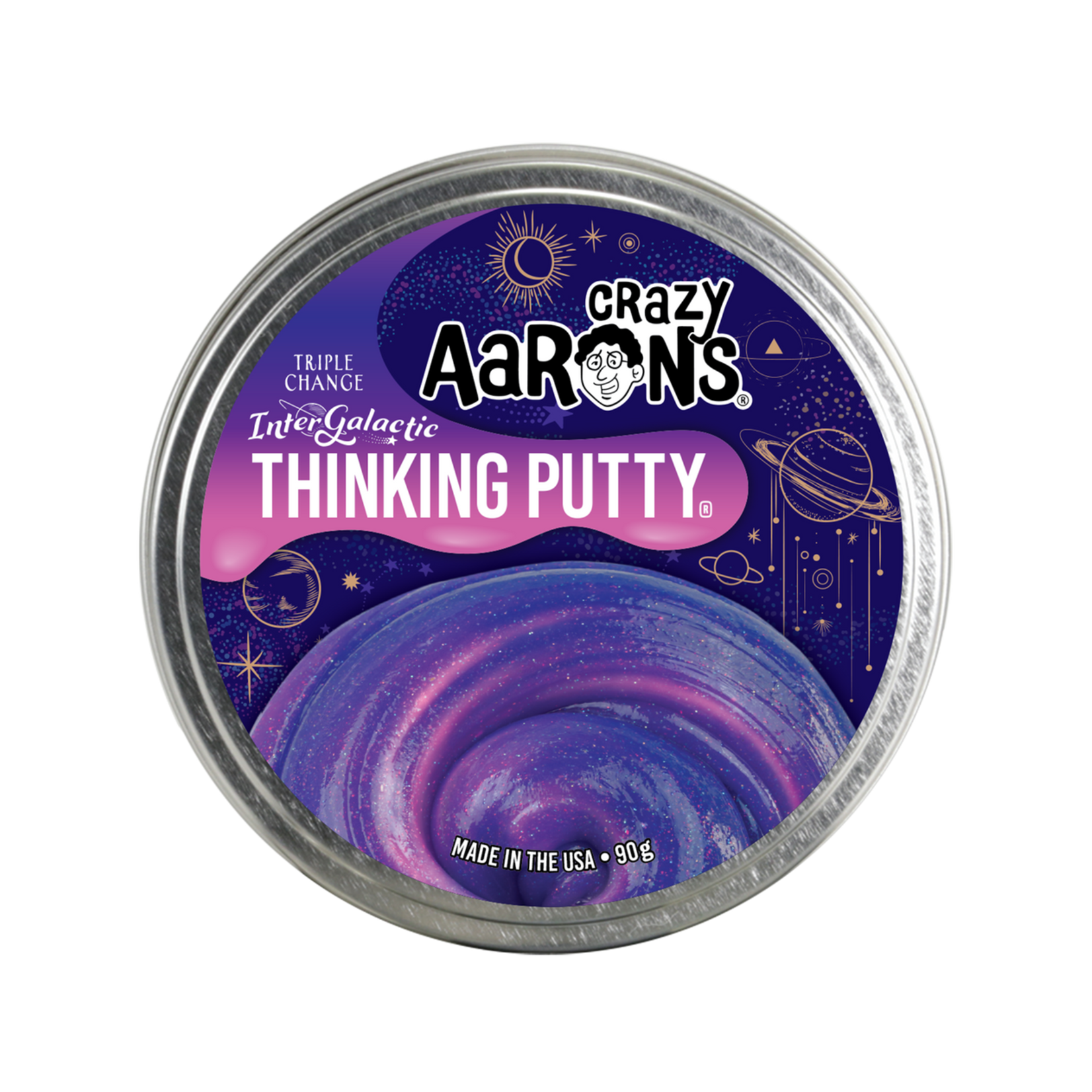 Crazy Aarons 3.2 oz - Hypercolor Intergalactic Thinking Putty