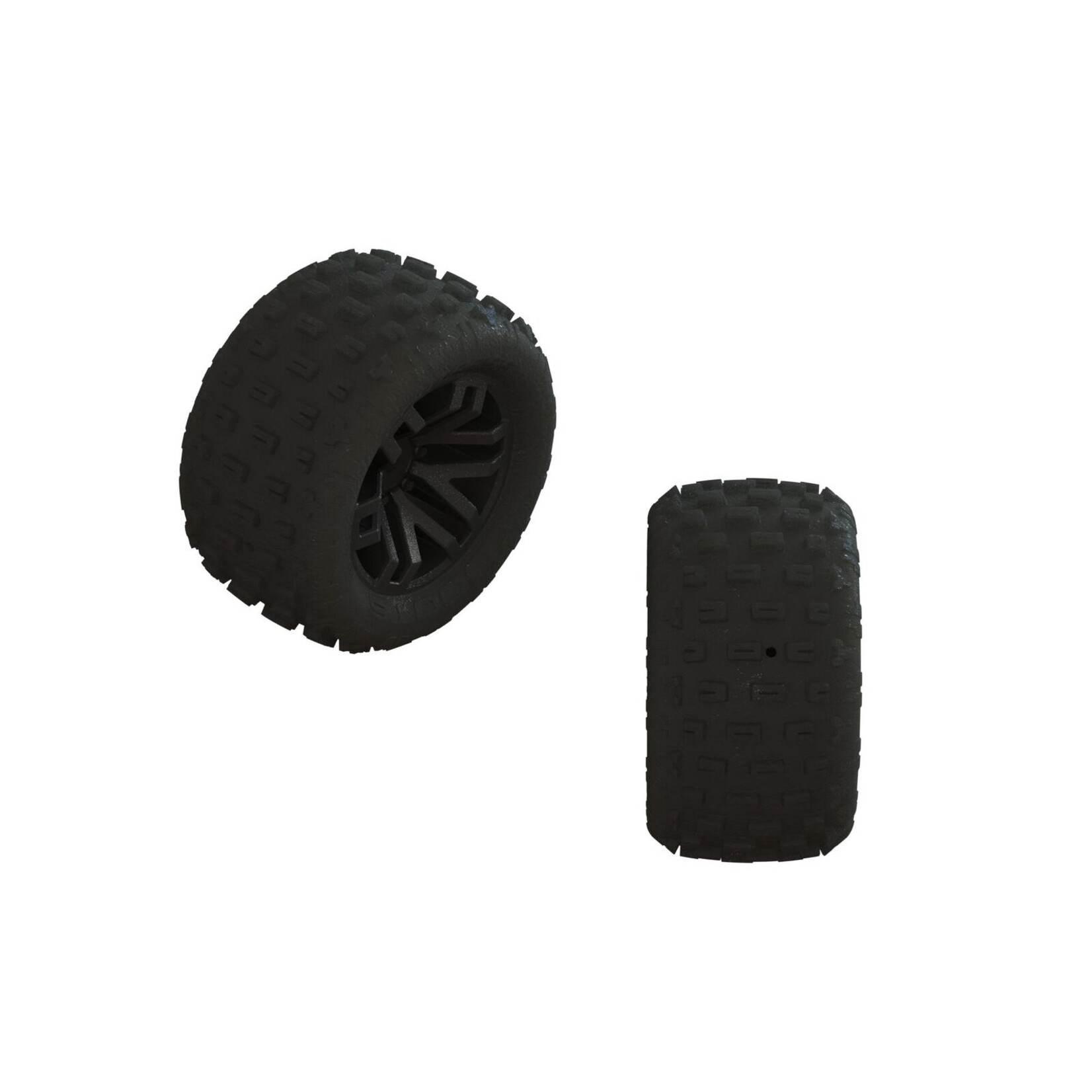 Arrma ARA550112 - dBoots 'Fortress' Tire Set, Glued - Black