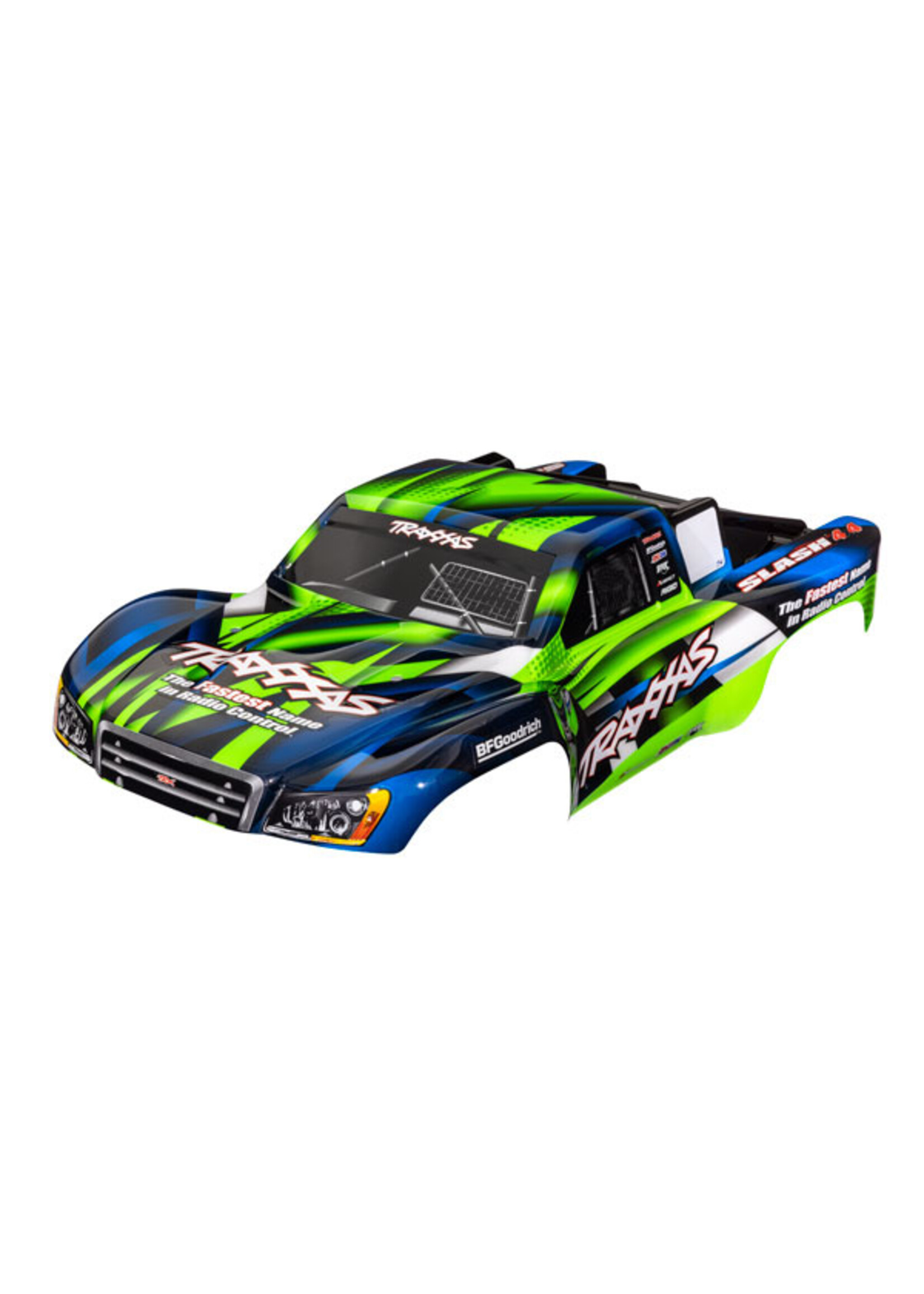 Traxxas 6928G - Slash 4x4 Body - Green/Blue