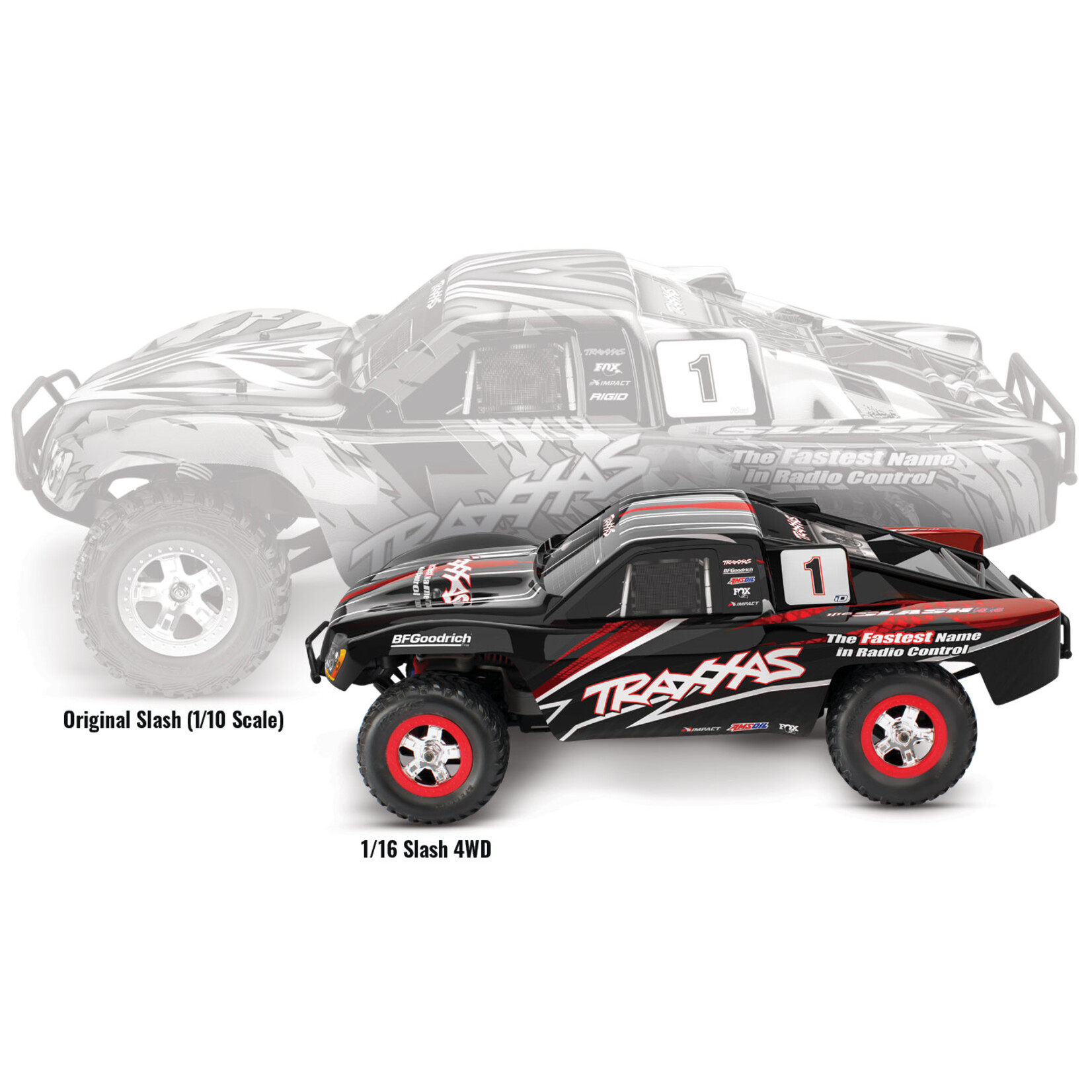 Traxxas 1/16 Slash 4X4 RTR With USB-C Charger - Black