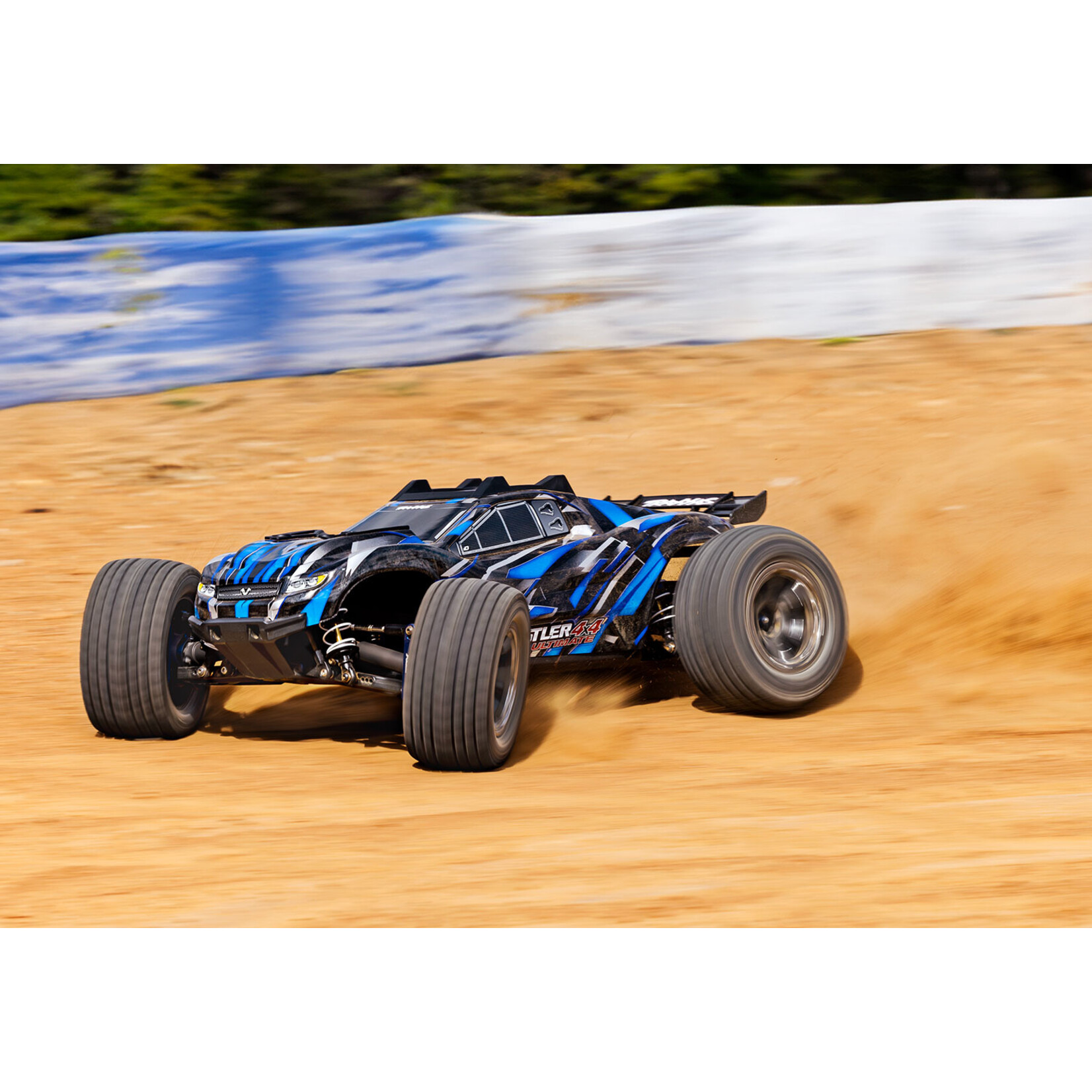 Traxxas 670974BLUE - Rustler 4x4 Ultimate Stadium Truck  - Blue